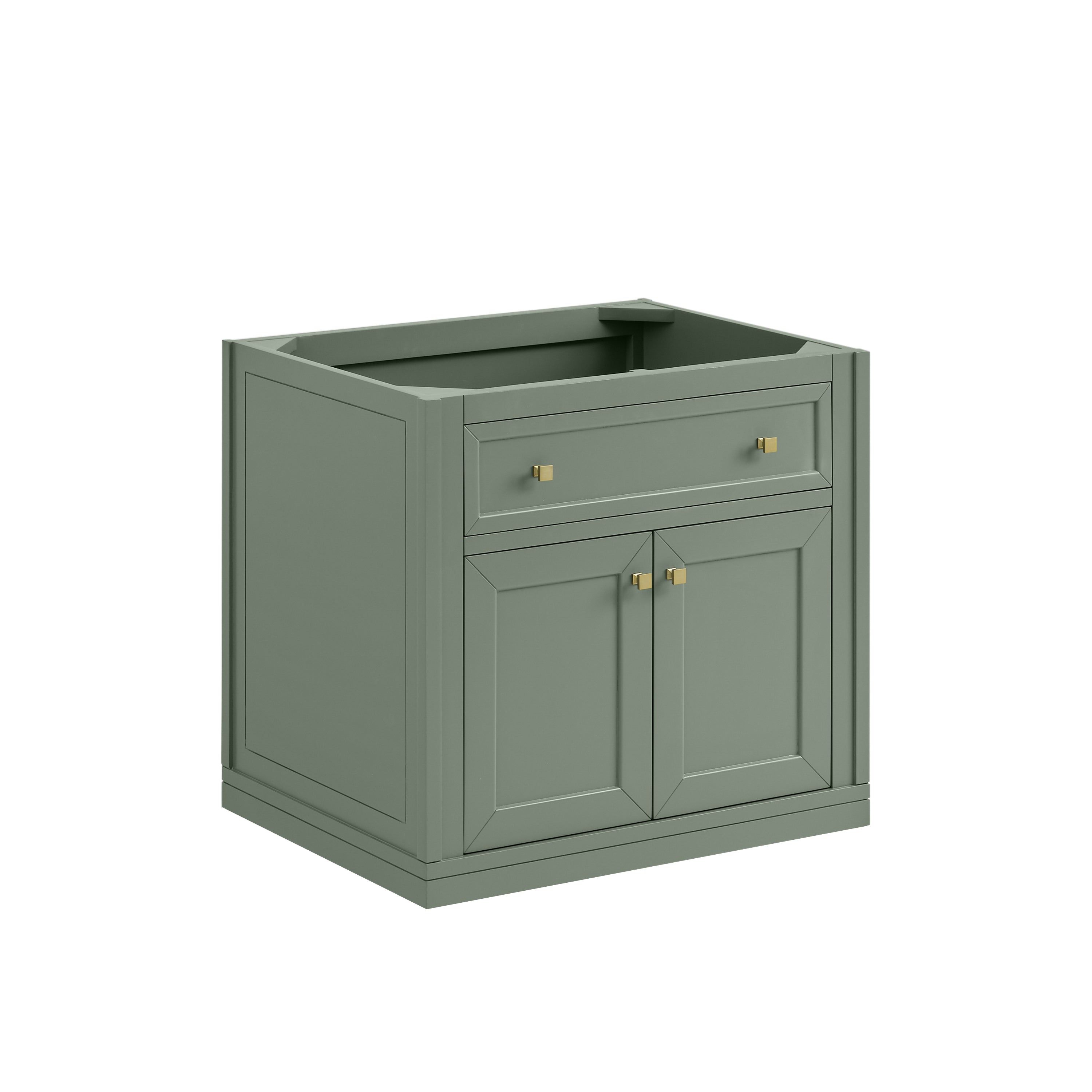 James Martin Chicago 30" Single Vanity in Smokey Celadon with 3cm Countertop
