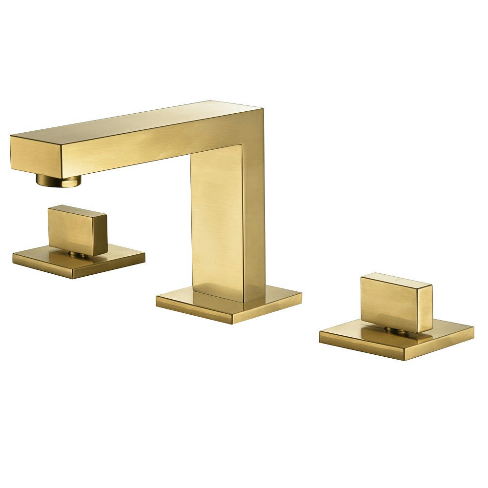 Dawn 3-Hole Widespread Lavatory Faucet, Square Handles AB75 1322