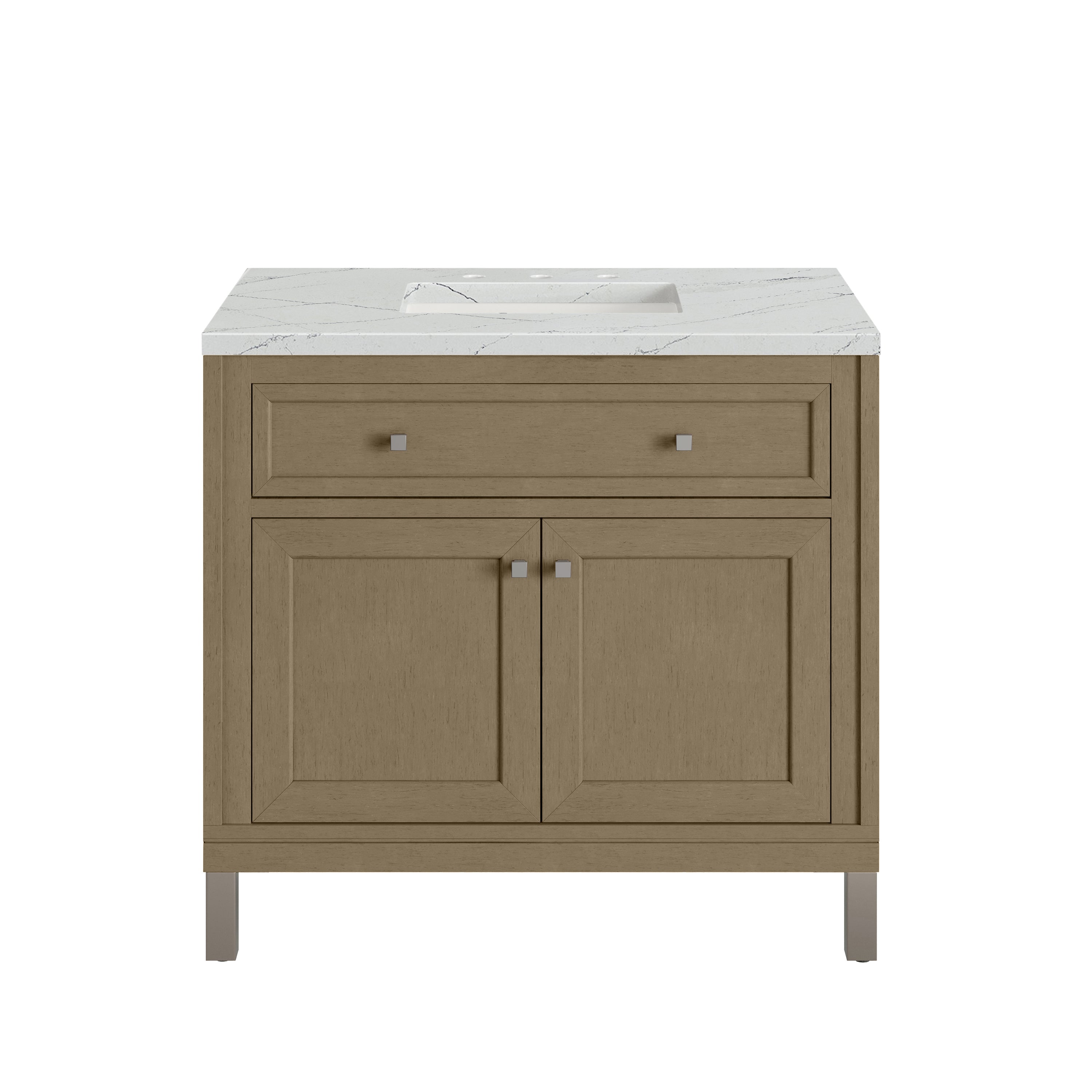 James Martin Chicago 36" Single Vanity in Walnut Whisper with 3cm Countertop