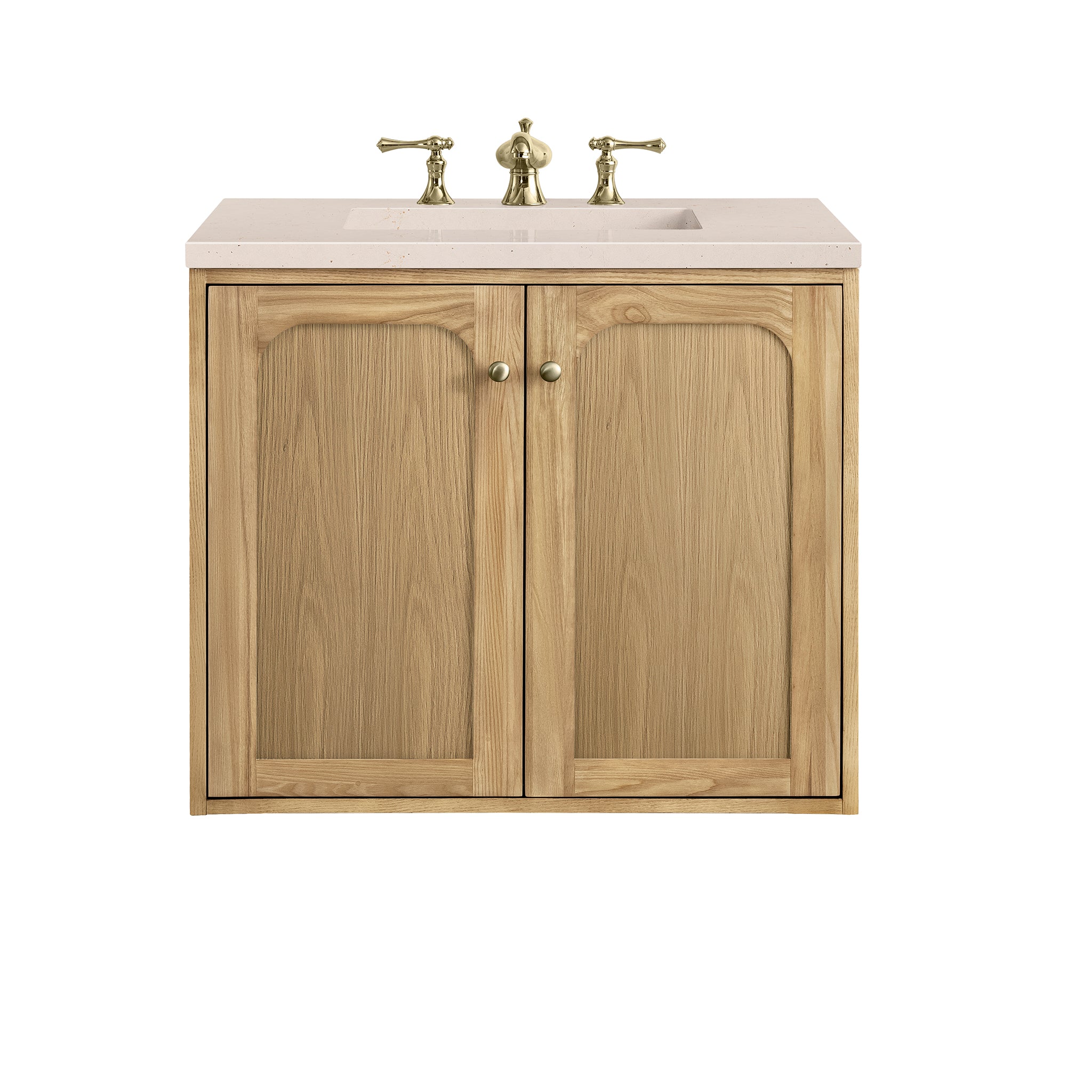 James Martin Laurent 30" Single Vanity in Light Natural Oak with 3cm Countertop