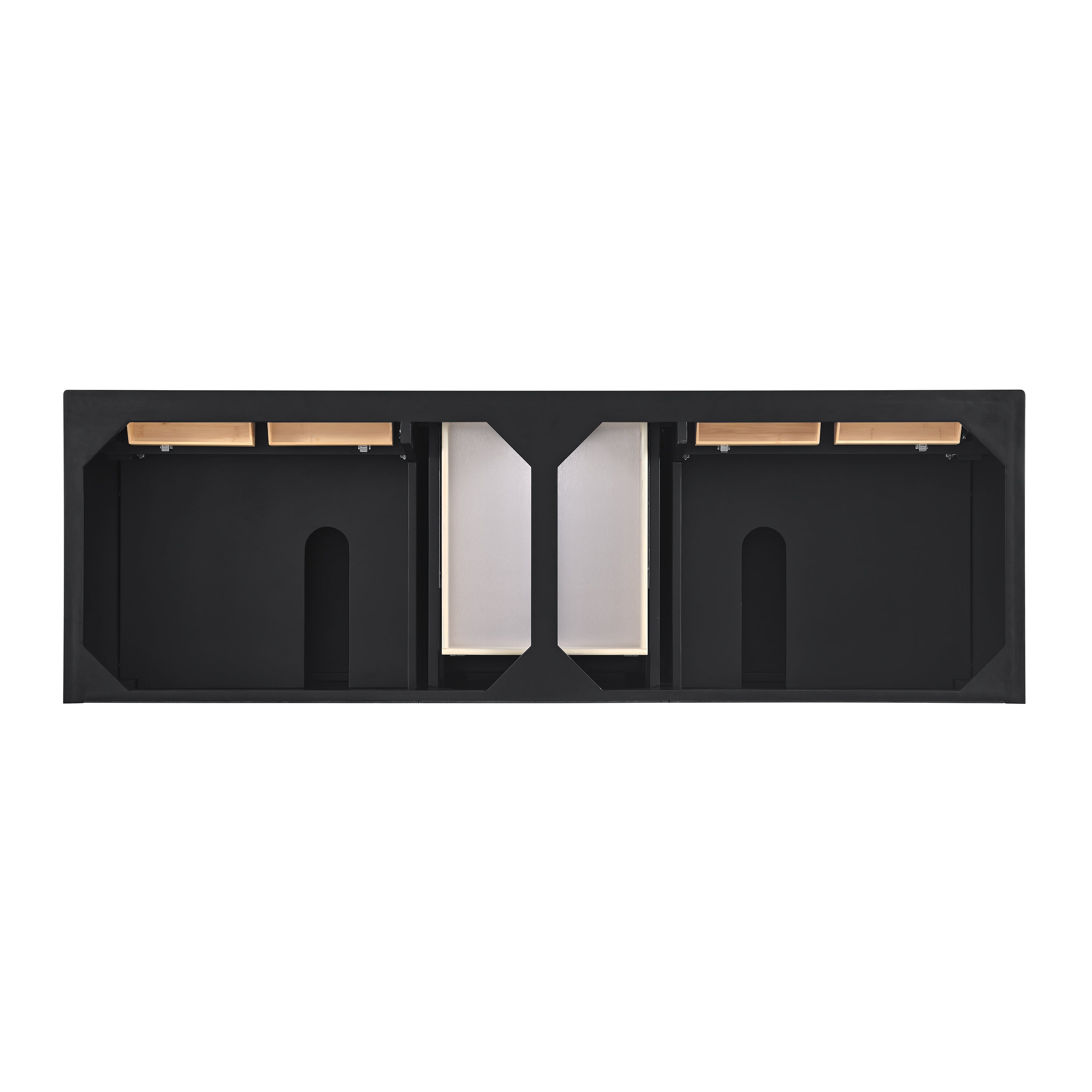 James Martin Lorelai 72" Double Vanity in Black Onyx with 3cm Countertop