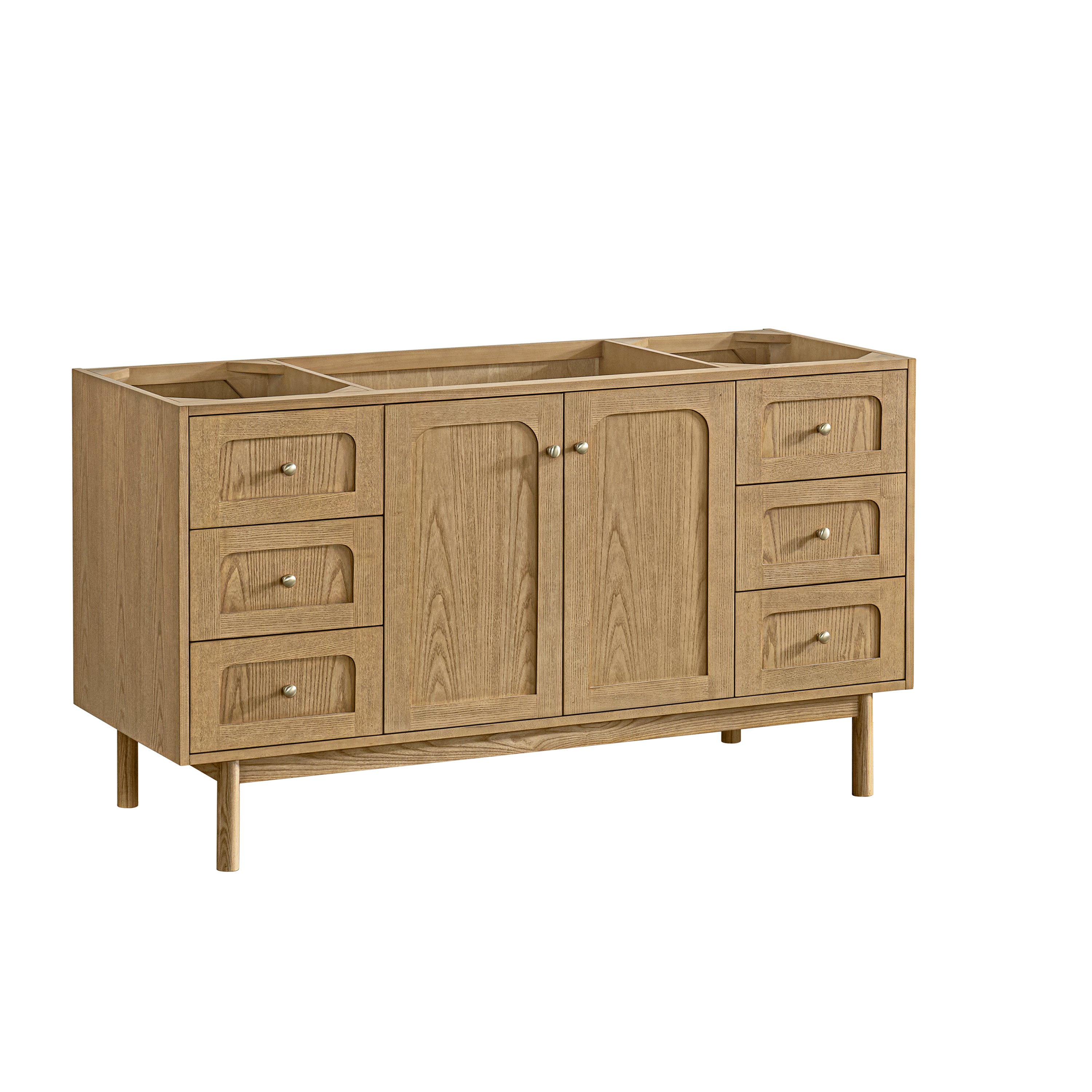 James Martin Laurent 60" Single Vanity in Light Natural Oak with 3cm Countertop