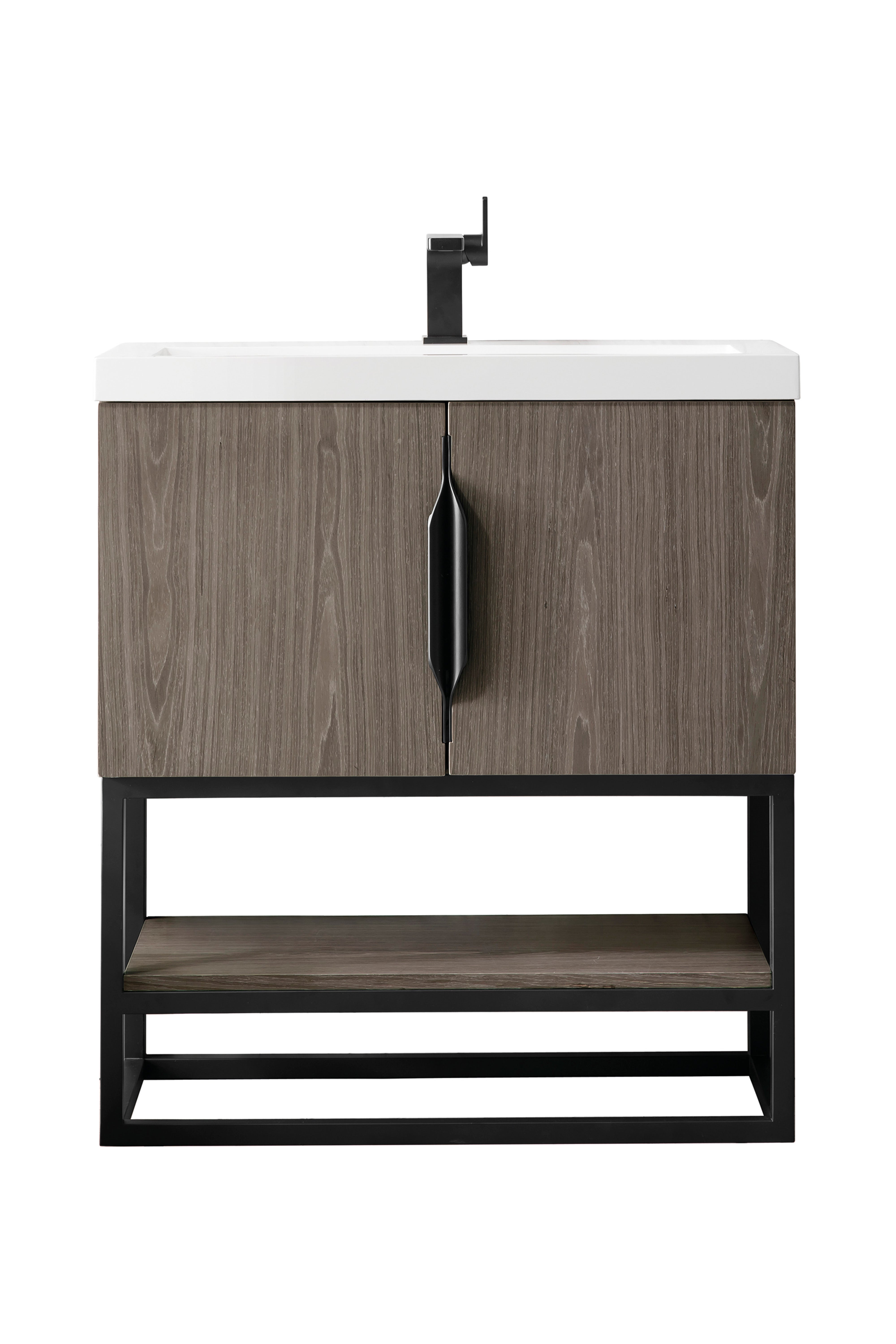 James Martin Columbia 31.5" Freestanding Single Vanity with Mineral Composite Stone Countertop