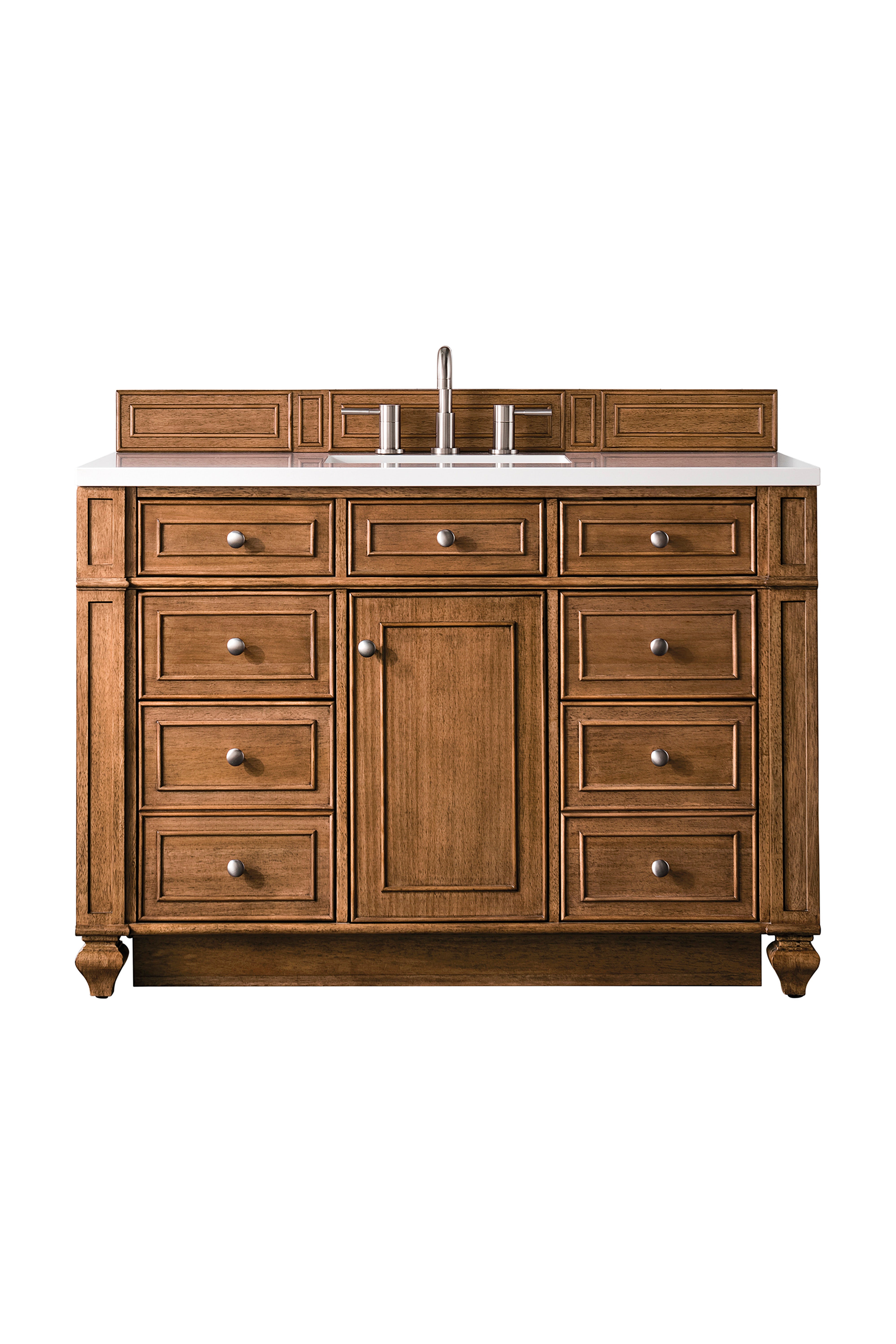 James Martin Bristol 48" Single Vanity in Saddle Brown with 3cm Countertop