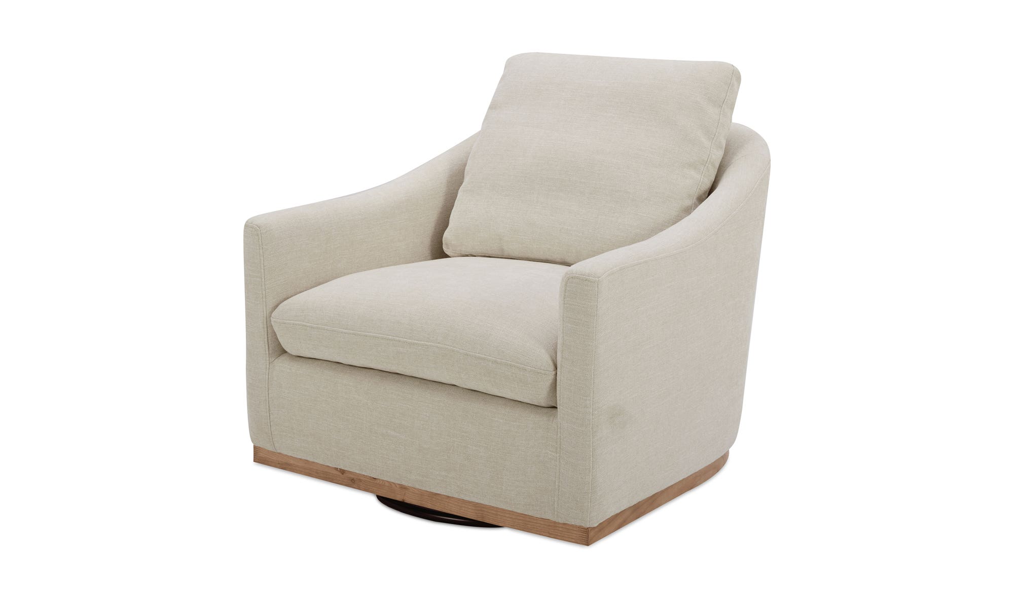 Moes Linden Swivel Chair Soft Beige KQ-1029