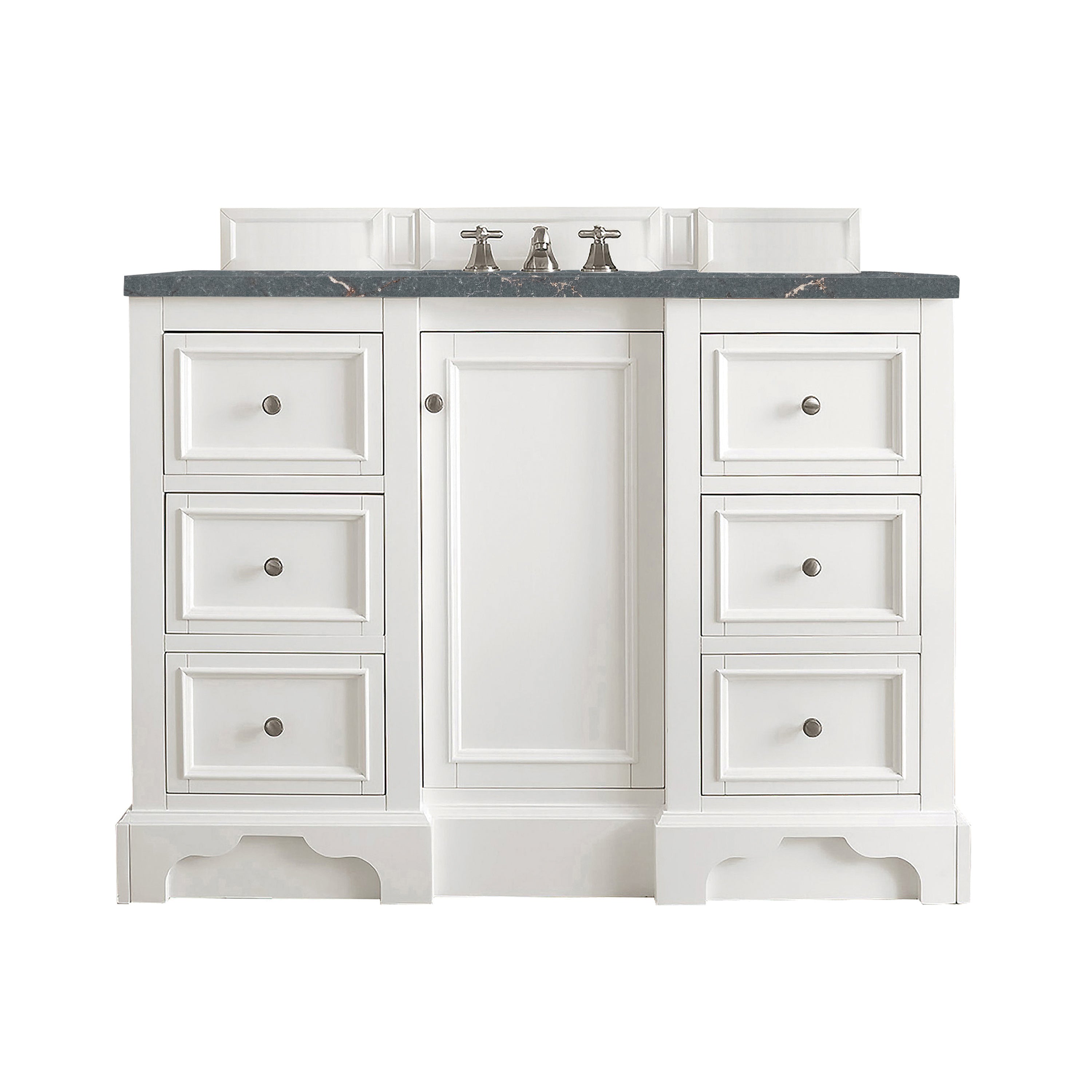 James Martin De Soto 48" Single Vanity in Bright White with 3cm Countertop