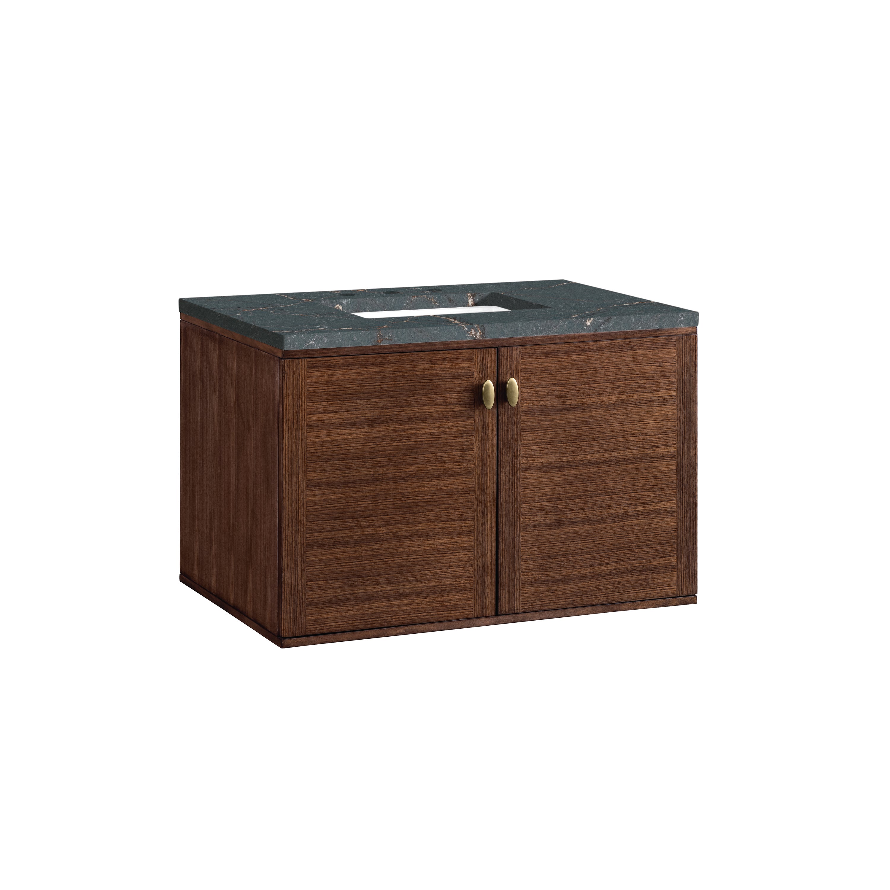 James Martin Amberly 36" Single Vanity in Mid-Century Walnut with 3cm Countertop
