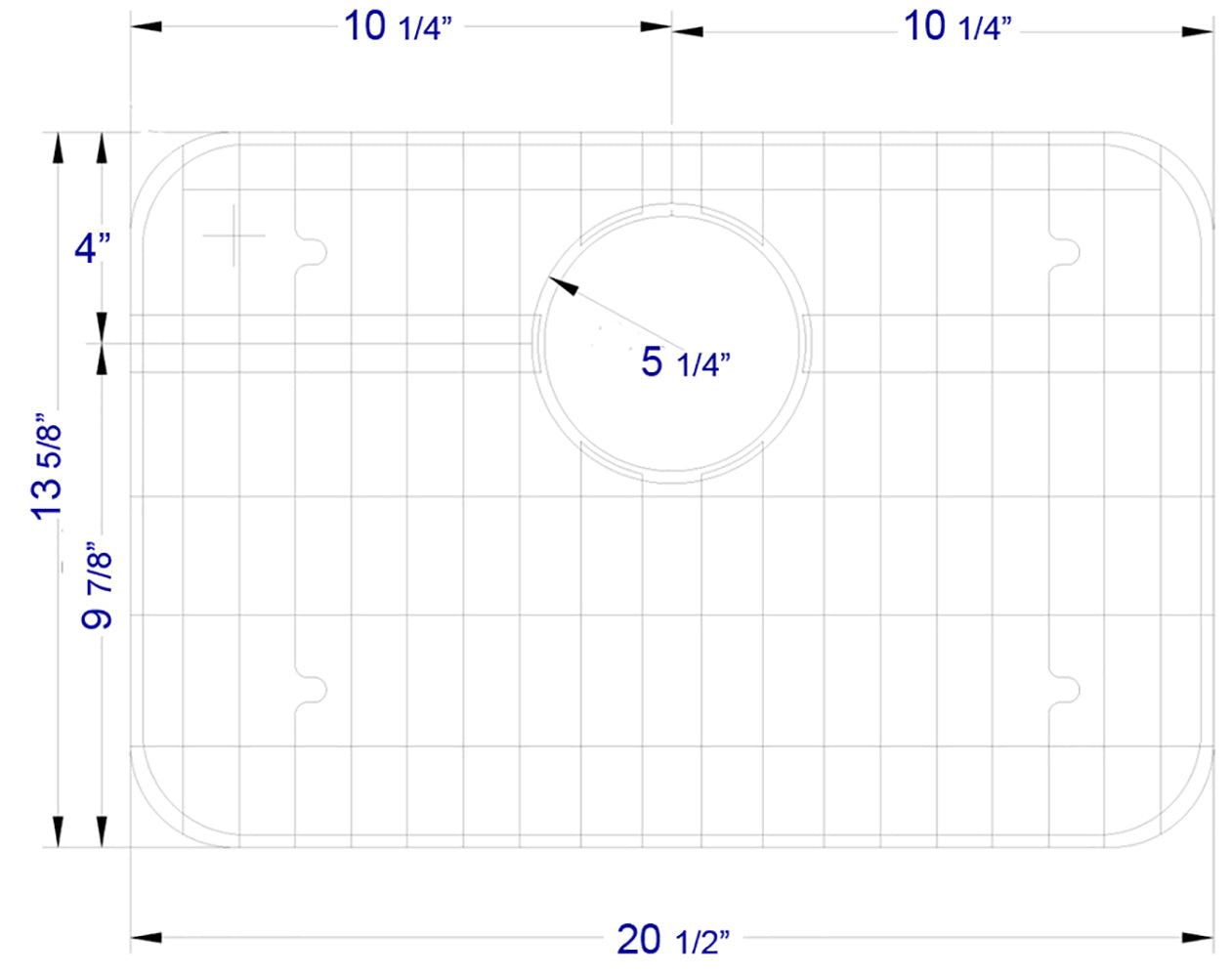 ALFI brand  GR503 Solid Stainless Steel Kitchen Sink Grid