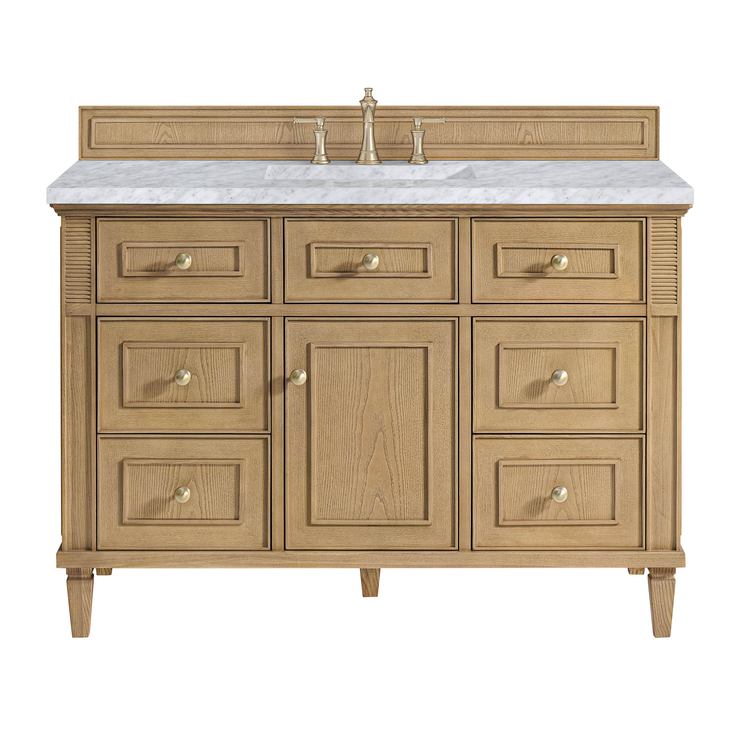 James Martin Lorelai 48" Single Vanity in Light Natural Oak with 3cm Countertop
