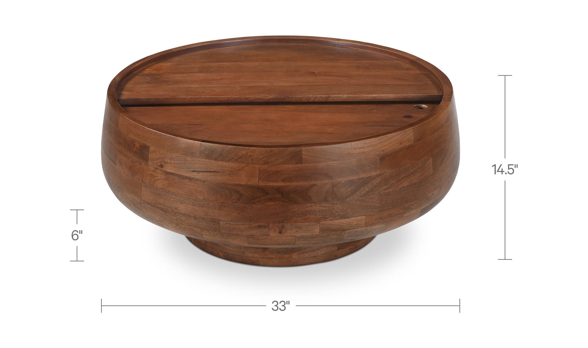 Moes Wade Storage Coffee Table Natural KY-1039