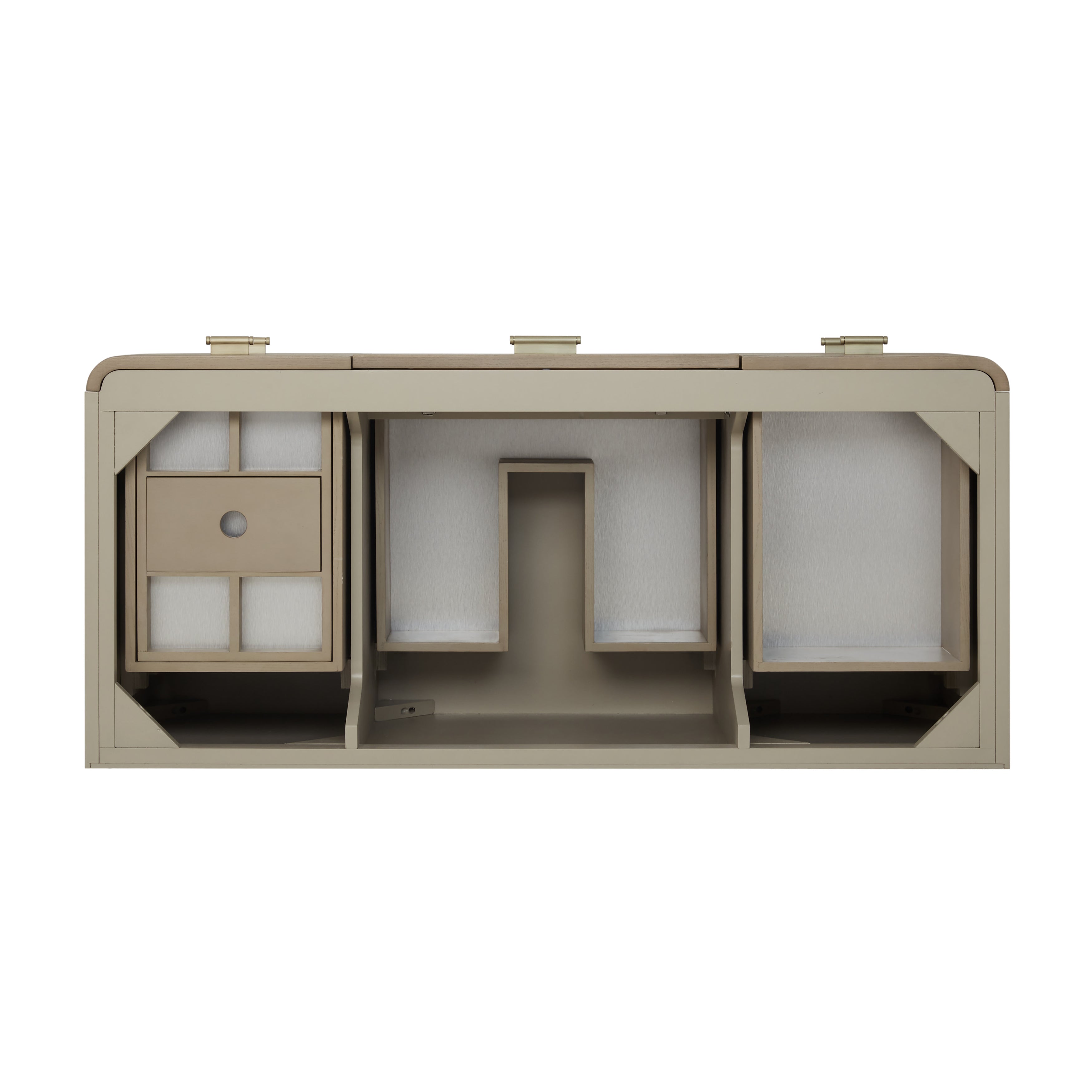 James Martin Lucian 48" Single Vanity in Pebble Oak with 3cm Countertop