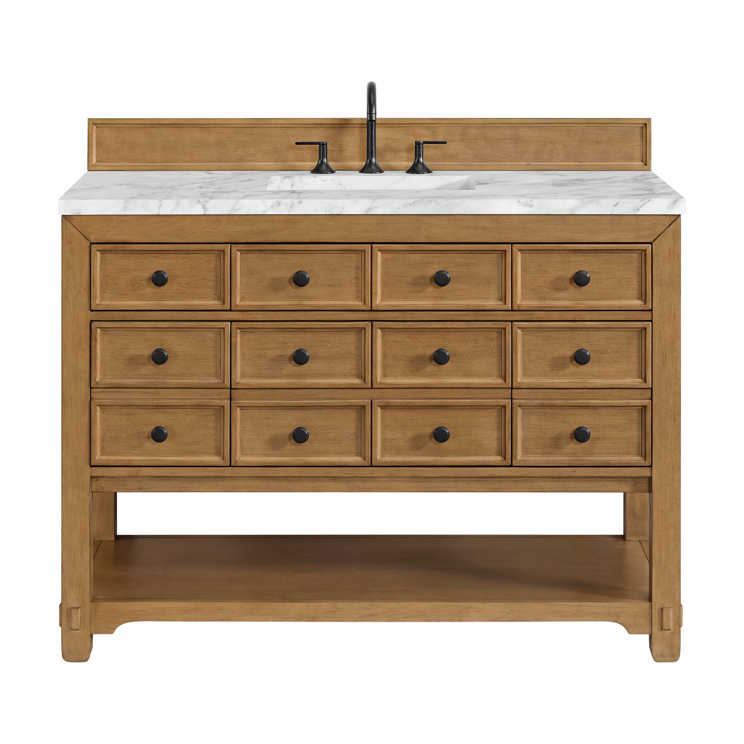 James Martin Malibu 48" Single Vanity in Amber Birch with 3cm Countertop