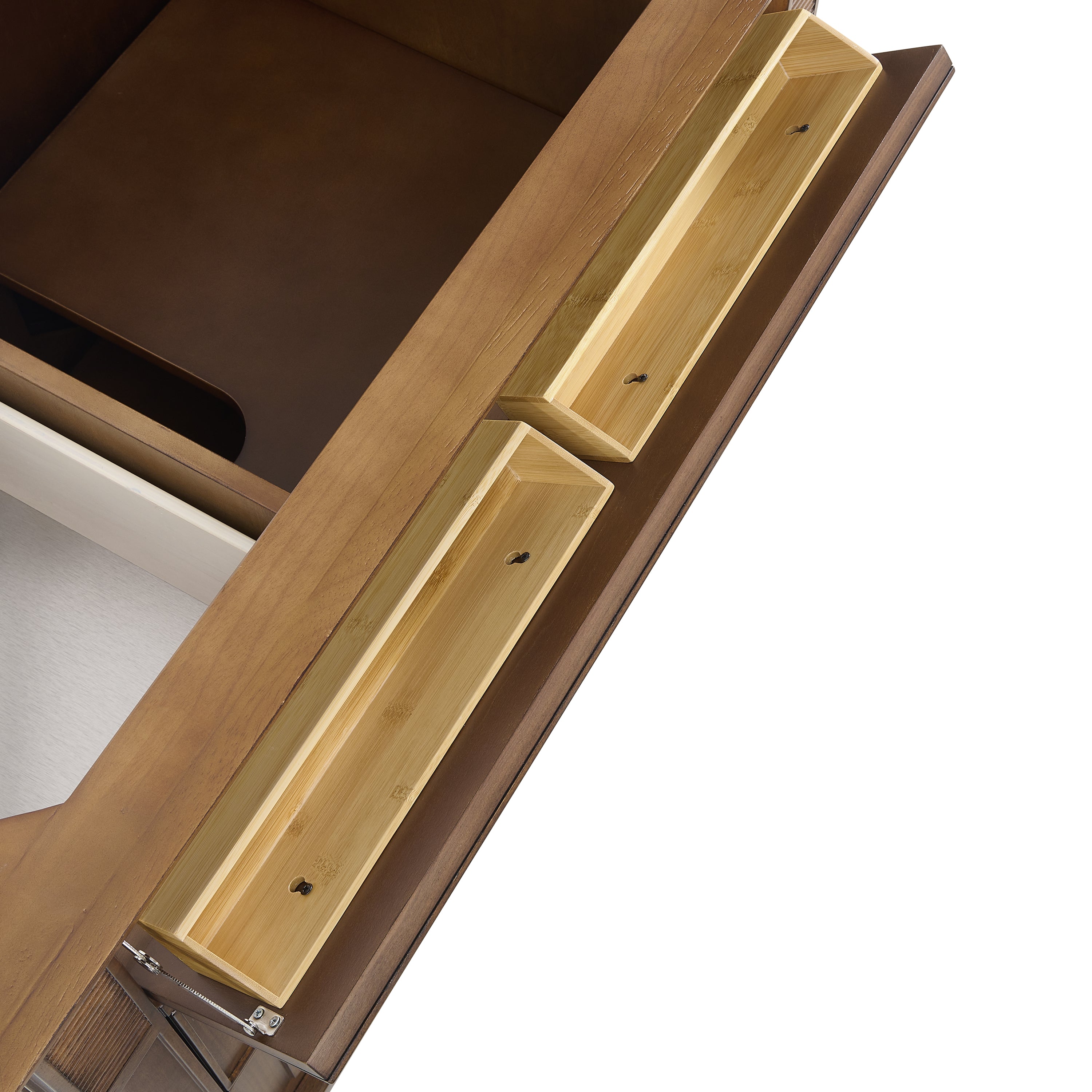 James Martin Lorelai 36" Single Vanity in Mid-Century Walnut with 3cm Countertop