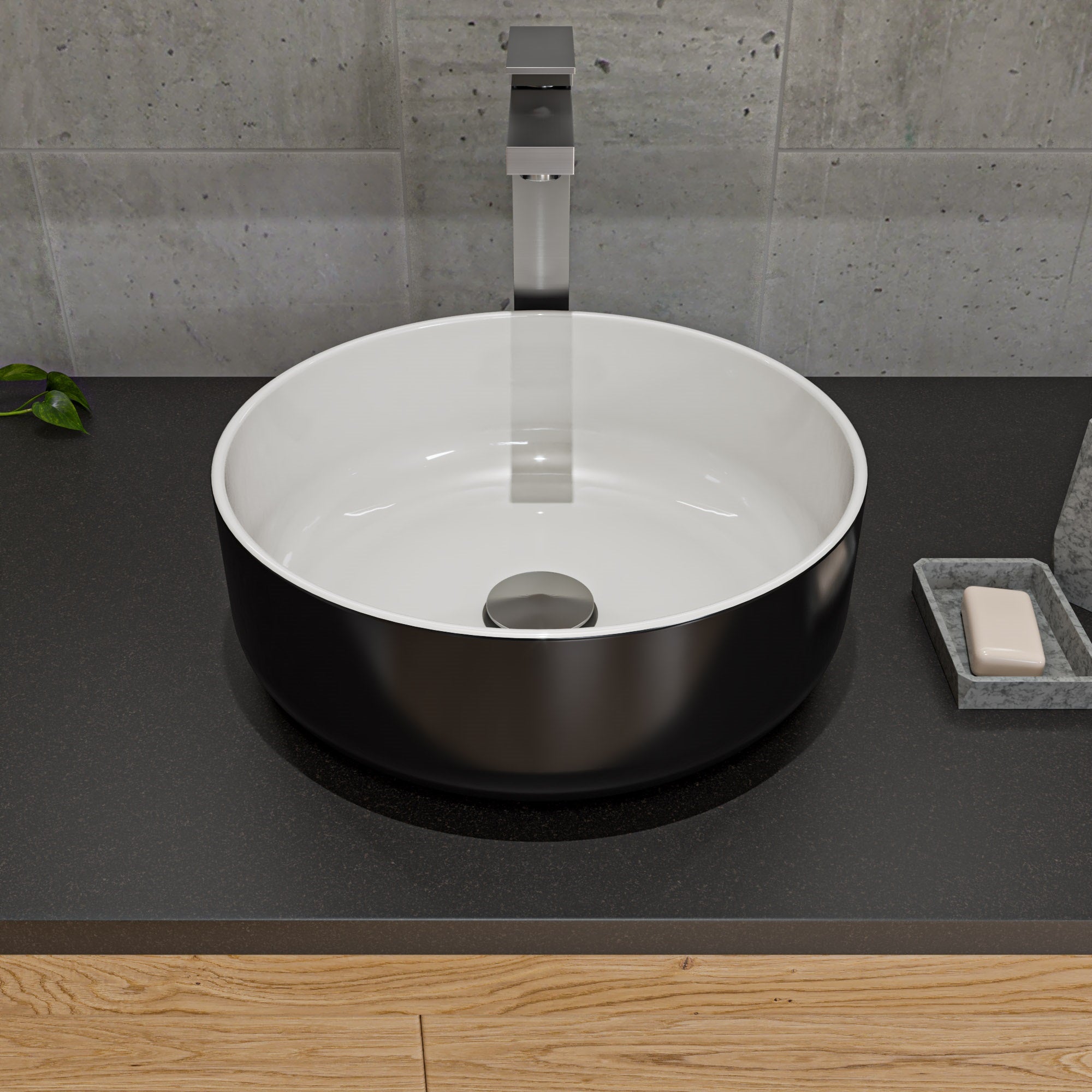 ALFI brand AB1129 Tall Square Single Lever Bathroom Faucet