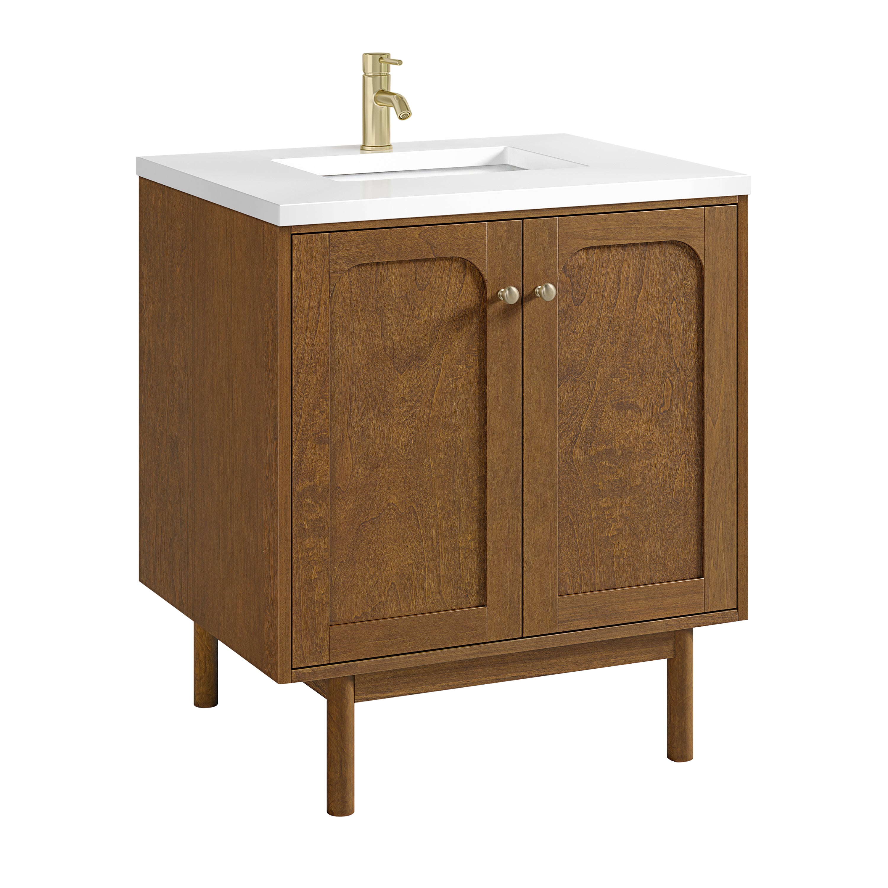 James Martin Laurent 30" Single Vanity in Honey Oak with 3cm Countertop