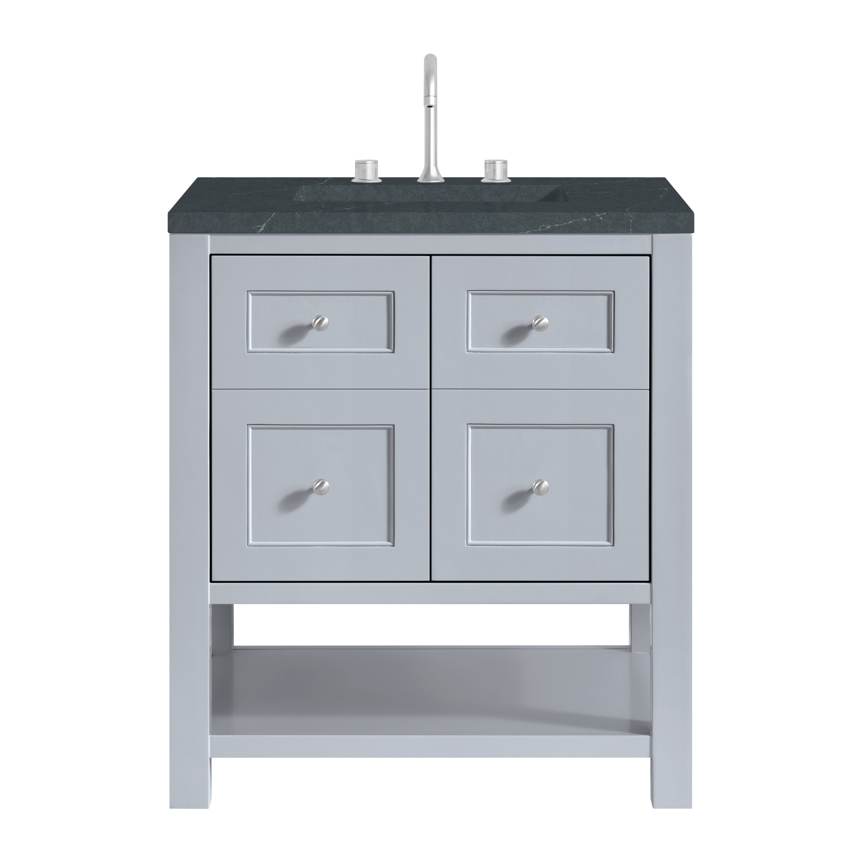 James Martin Breckenridge 30" Single in Serenity Blue with 3cm Countertop