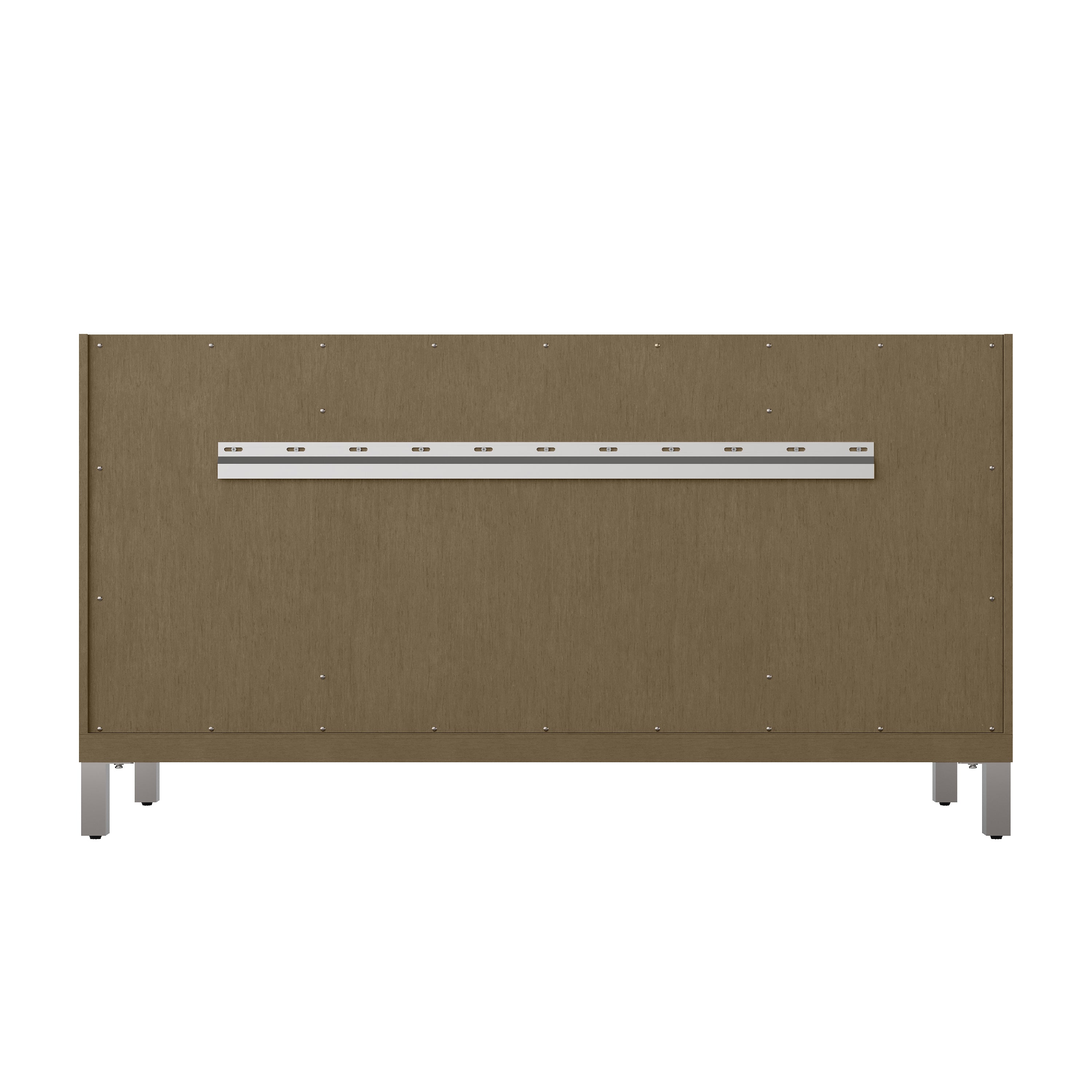 James Martin Chicago 60" Double Vanity in Walnut Whisper with 3cm Countertop and FreePower Wireless Charger