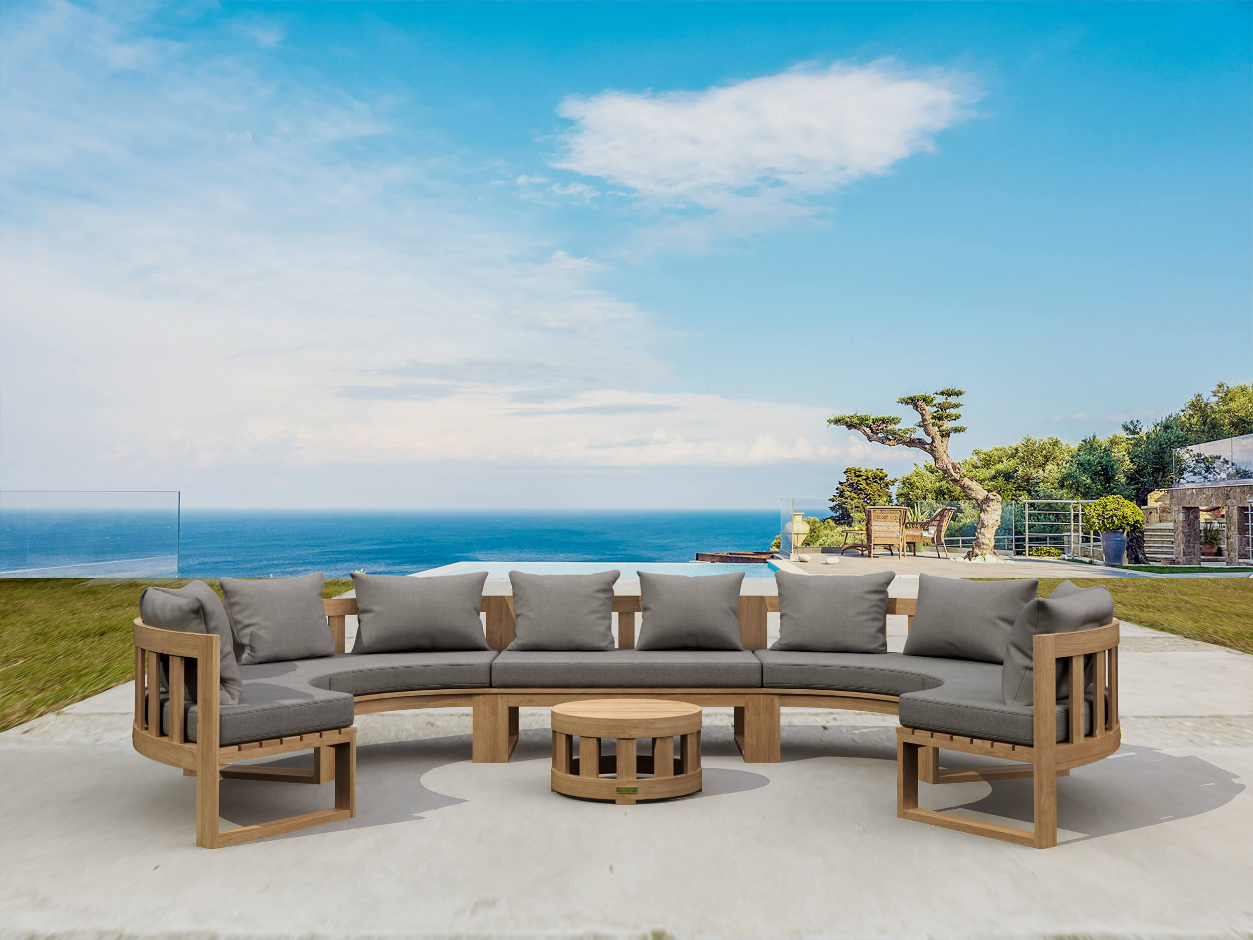 Set-812 Circular Modular Deep Seating