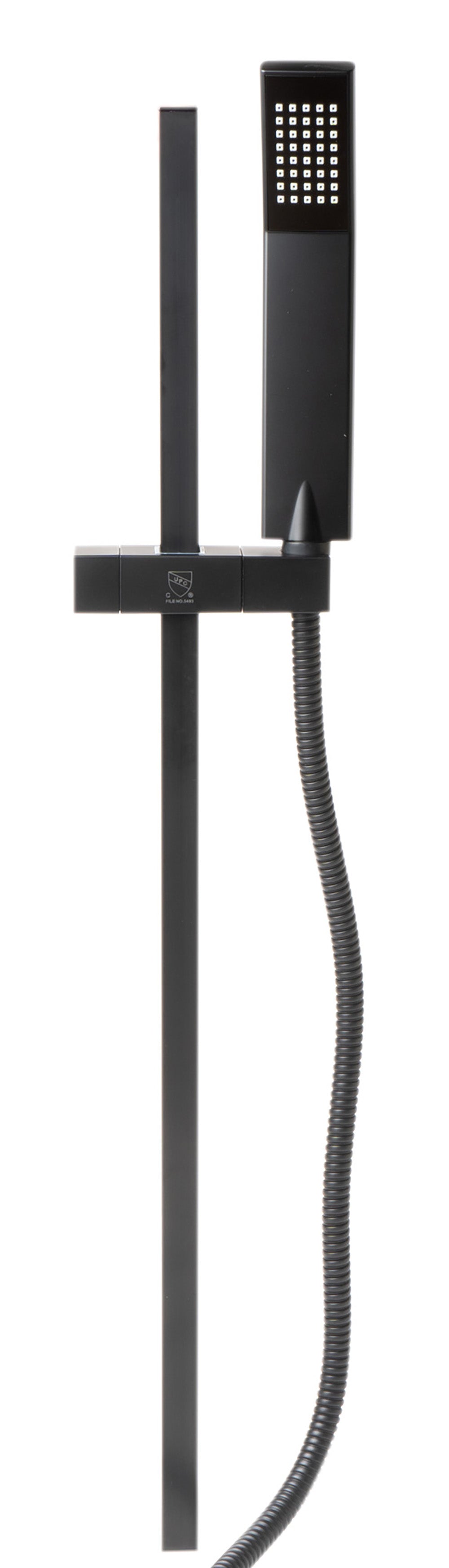 ALFI brand AB7606 Square Sliding Rail Hand Shower Set