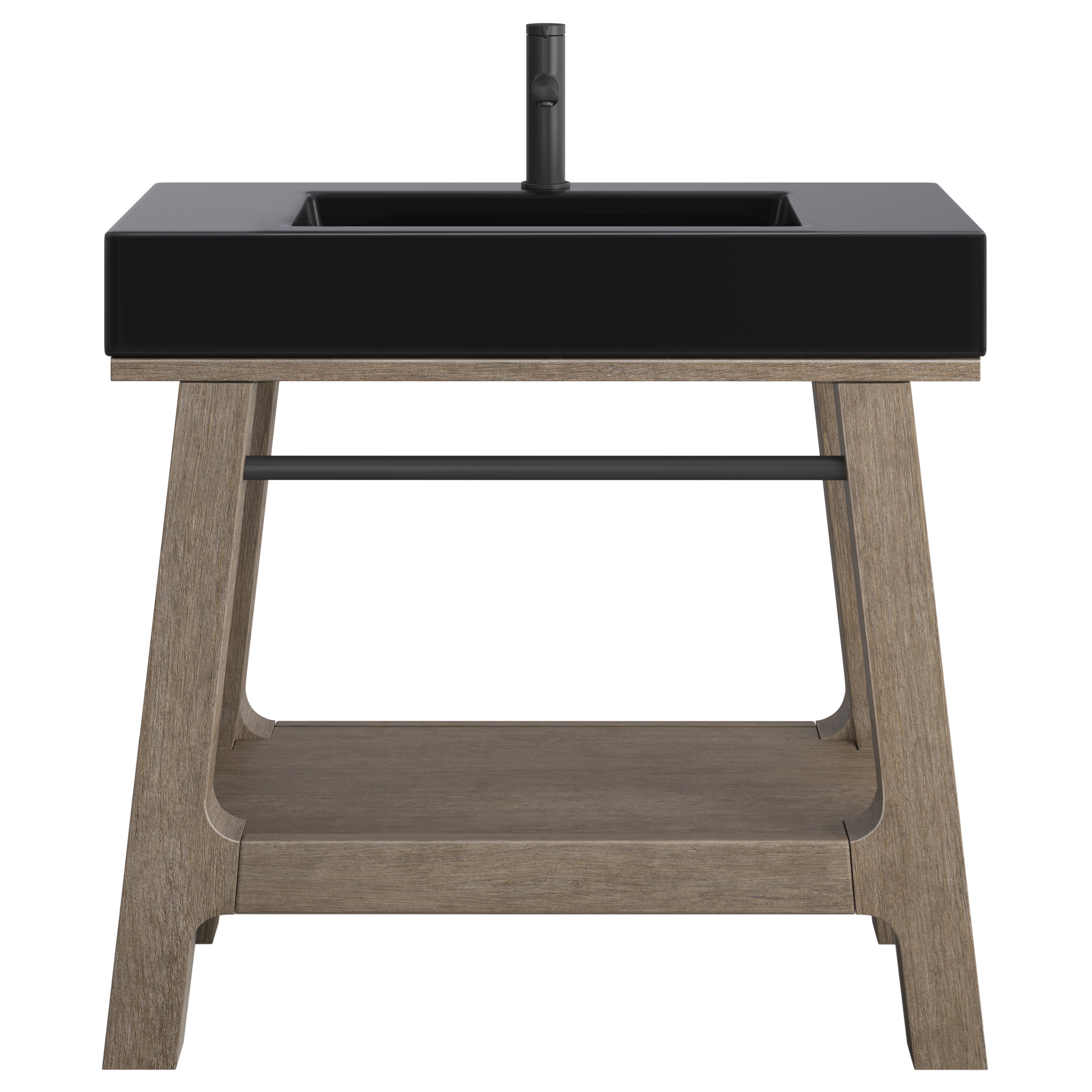 James Martin Auburn 36" Single Weathered Timber Sink Console