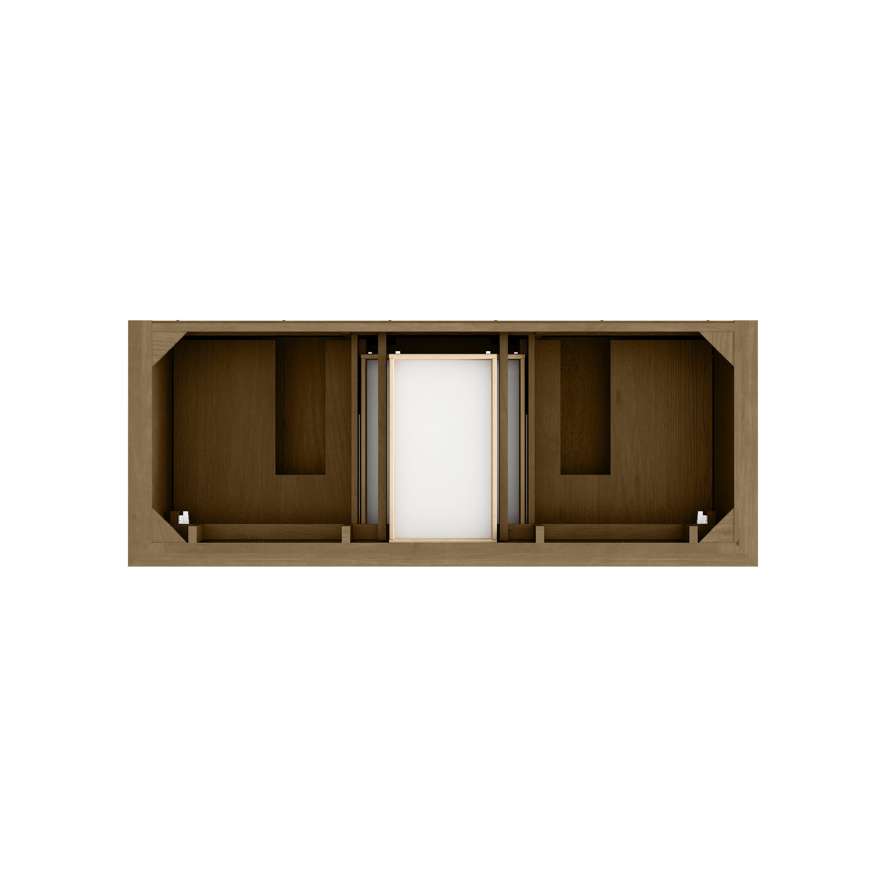James Martin Brookfield 60" Double Vanity in Honey Oak with 3cm Countertop