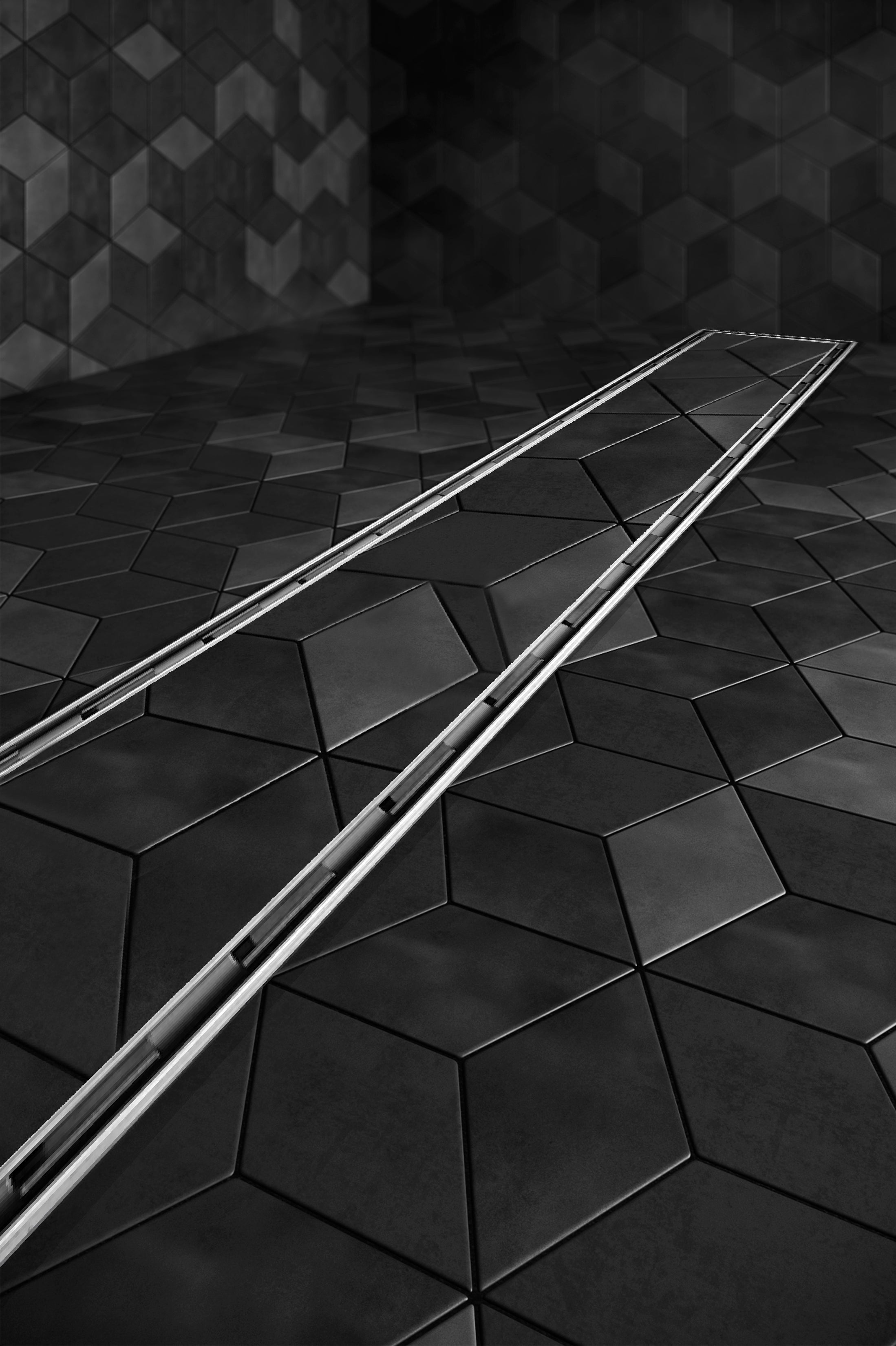 Mist (Tile-In) Adjustable Kit Lagos Linear Drain 3" High Flow