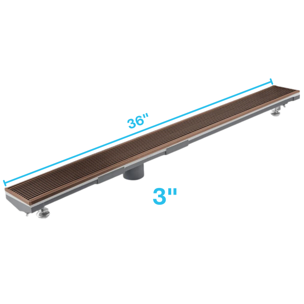 Wedgewire Adjustable Kit Lagos Linear Drain 3" High Flow