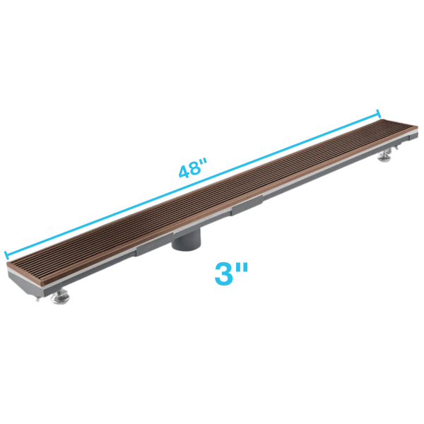 Wedgewire Adjustable Kit Lagos Linear Drain 3" High Flow
