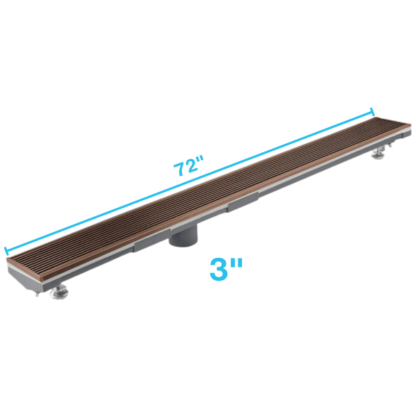 Wedgewire Adjustable Kit Lagos Linear Drain 3" High Flow