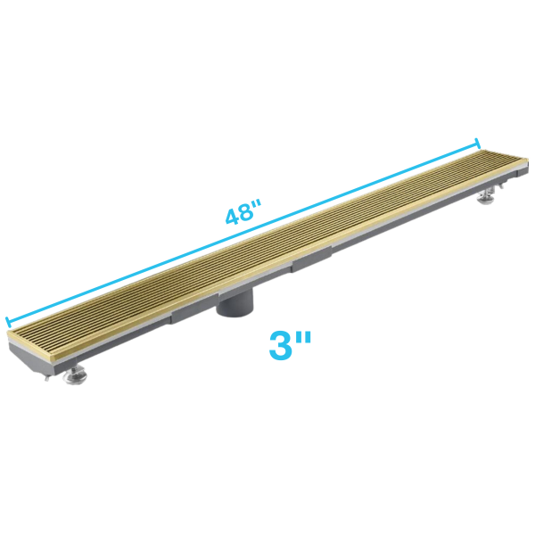 Wedgewire Adjustable Kit Lagos Linear Drain 3" High Flow