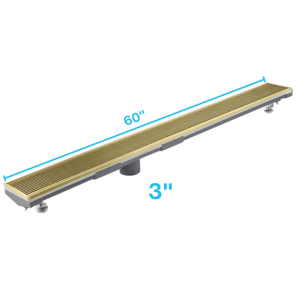 Wedgewire Adjustable Kit Lagos Linear Drain 3" High Flow