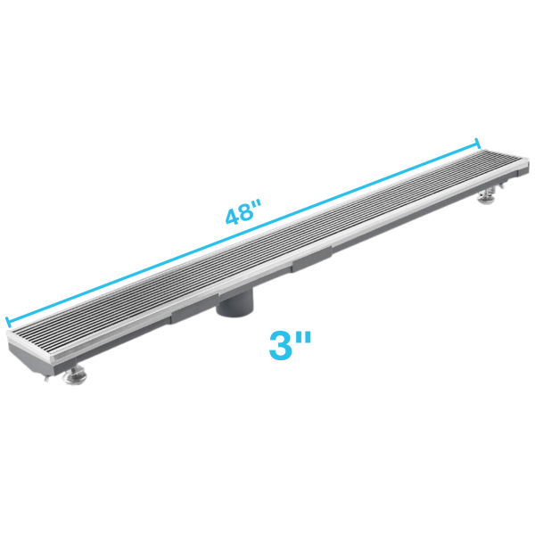Wedgewire Adjustable Kit Lagos Linear Drain 3" High Flow