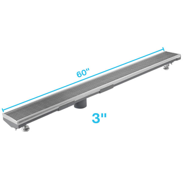 Wedgewire Adjustable Kit Lagos Linear Drain 3" High Flow