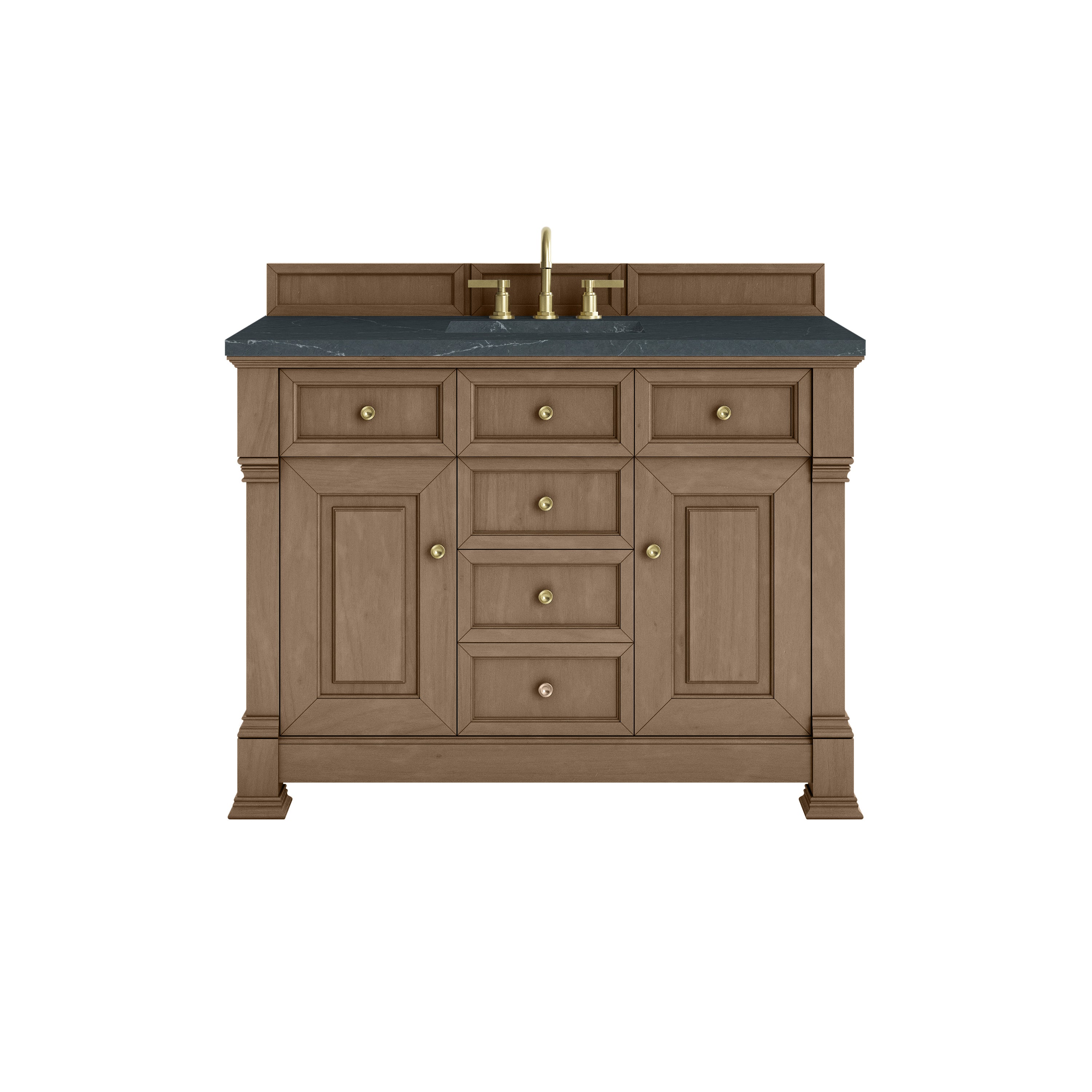 James Martin Brookfield 48" Single Vanity in Pecan with 3cm Countertop