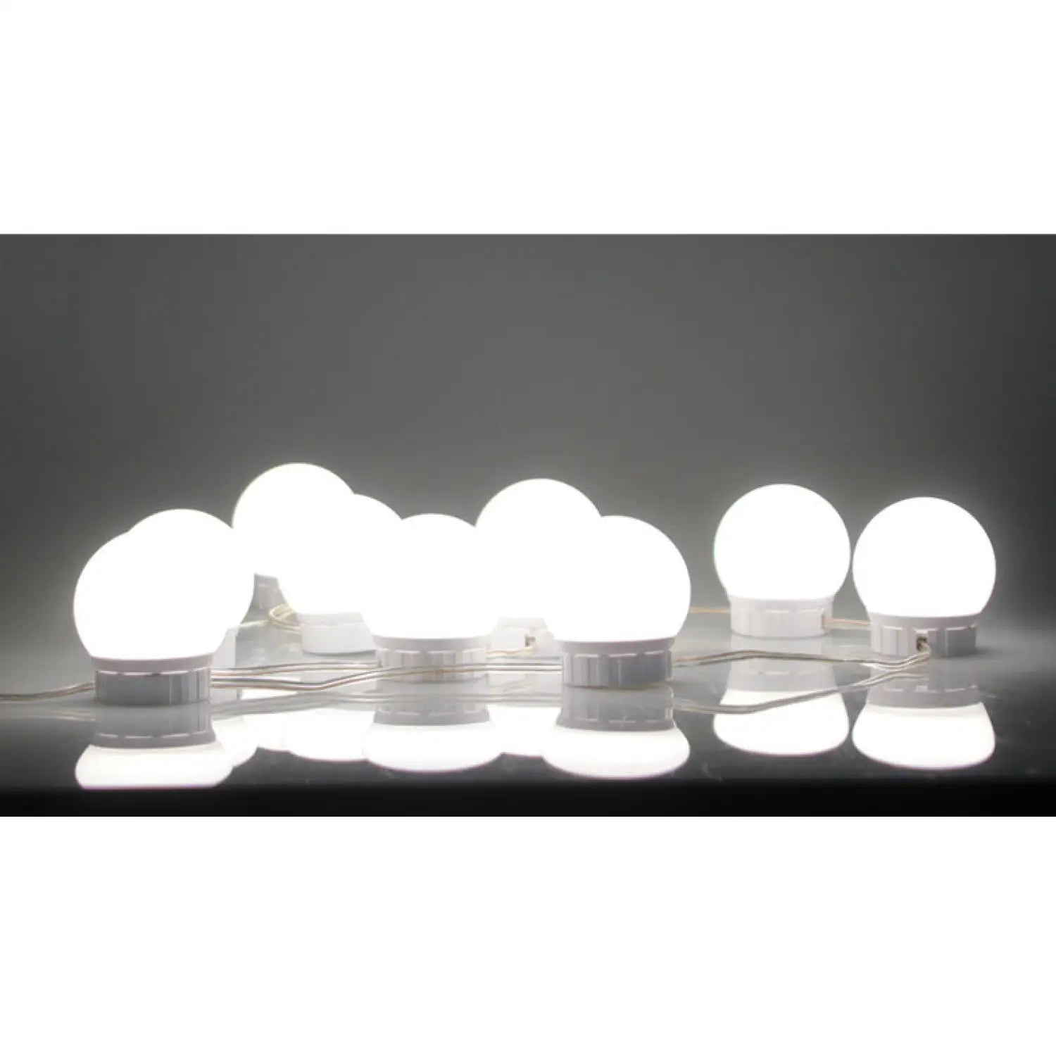 LED Mirror Light Bulbs with USB Touch Switch for Vanity & Dressing Table