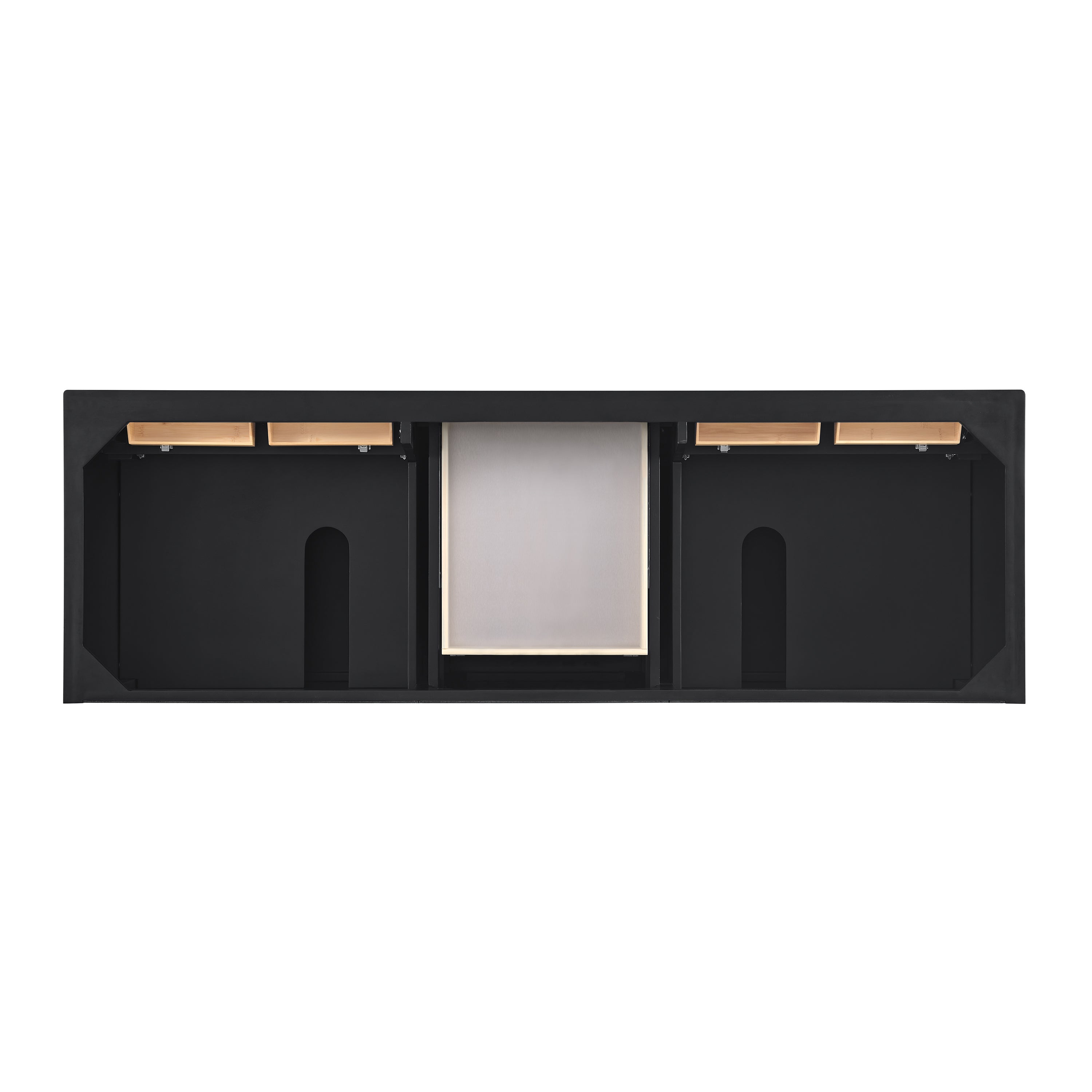 James Martin Lorelai 72" Double Vanity in Black Onyx with 3cm Countertop and FreePower Wireless Charger