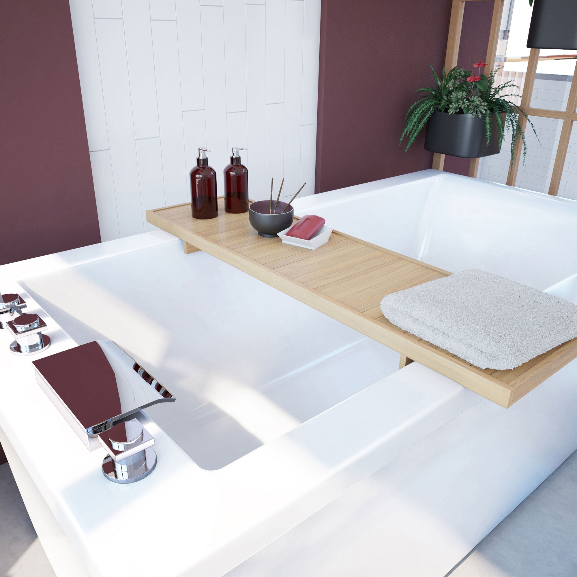 DreamLine Levantine 60 in. L x 23 in. H Bathtub