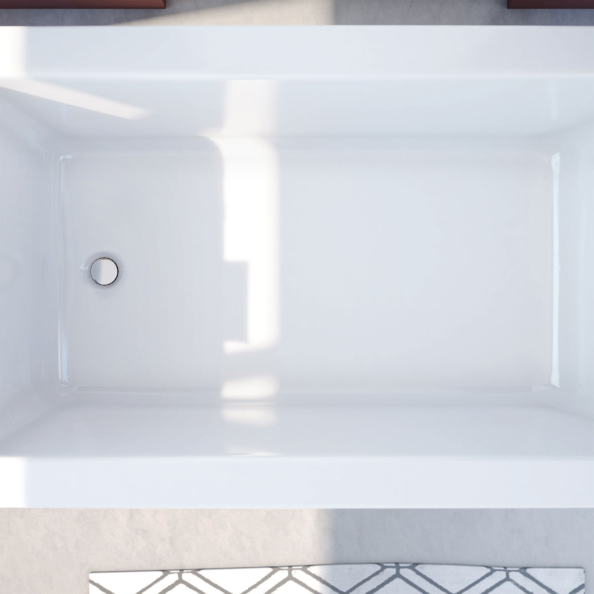 DreamLine Levantine 60 in. L x 23 in. H Bathtub