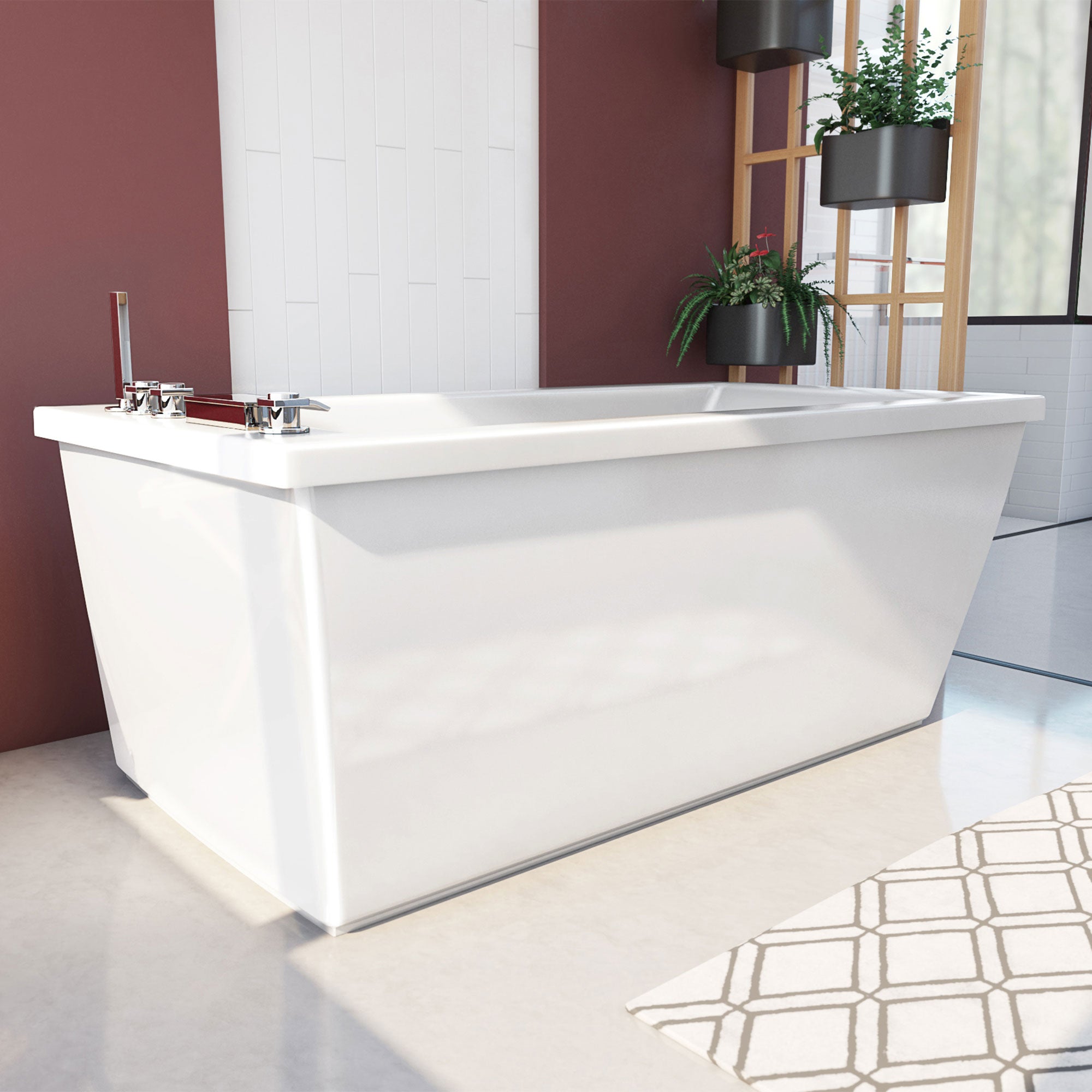 DreamLine Levantine 60 in. L x 23 in. H Bathtub