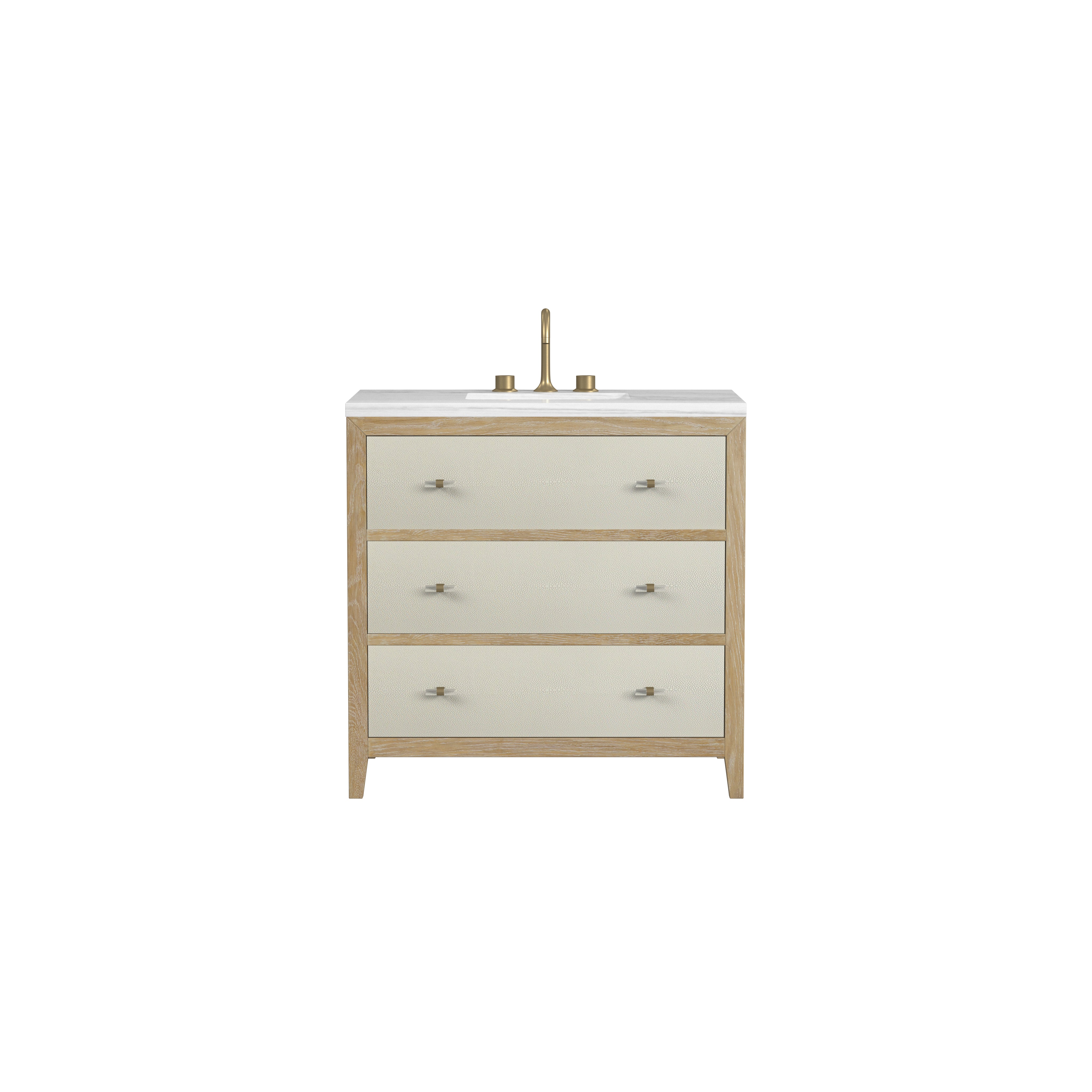 James Martin Celeste 36" Single Vanity in Sunwashed Oak with 3cm Countertop