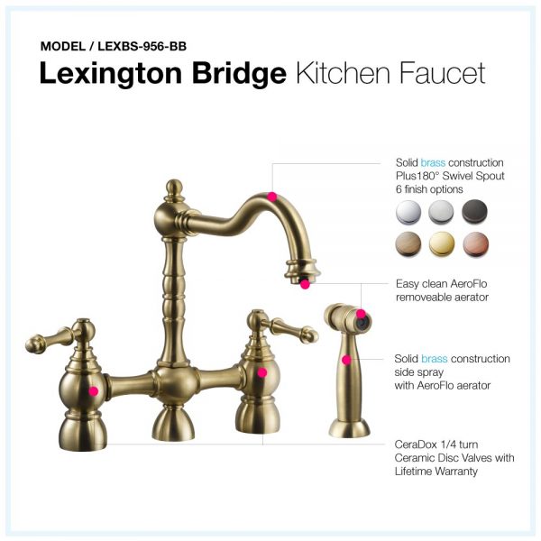 Lexington Bridge Kitchen Faucet