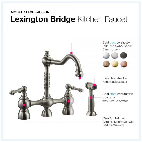 Lexington Bridge Kitchen Faucet