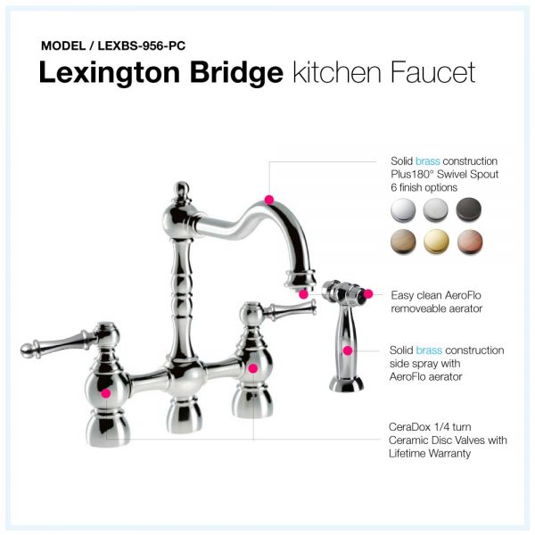 Lexington Bridge Kitchen Faucet