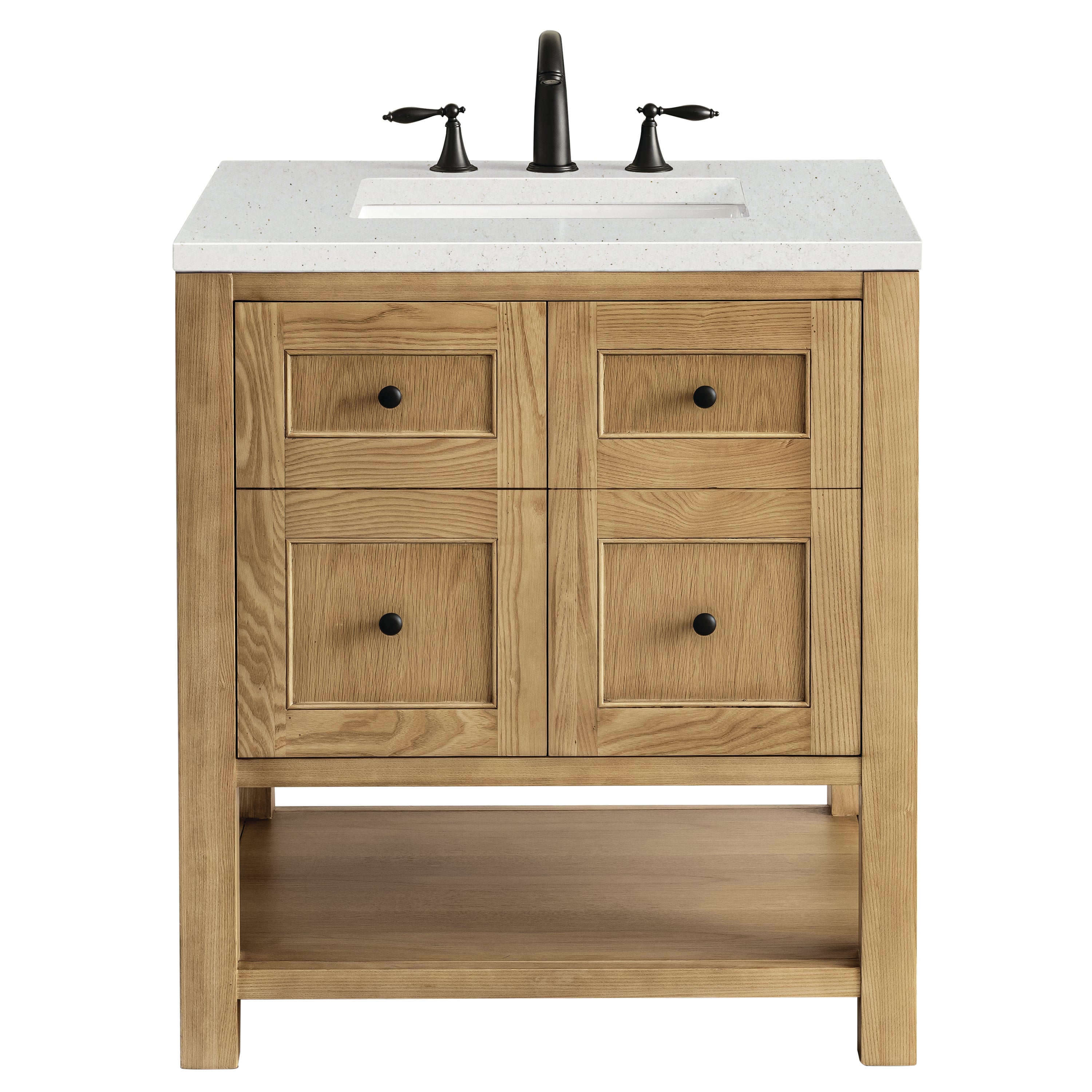 James Martin Breckenridge 30" Single Vanity in Light Natural Oak with 3cm Countertop