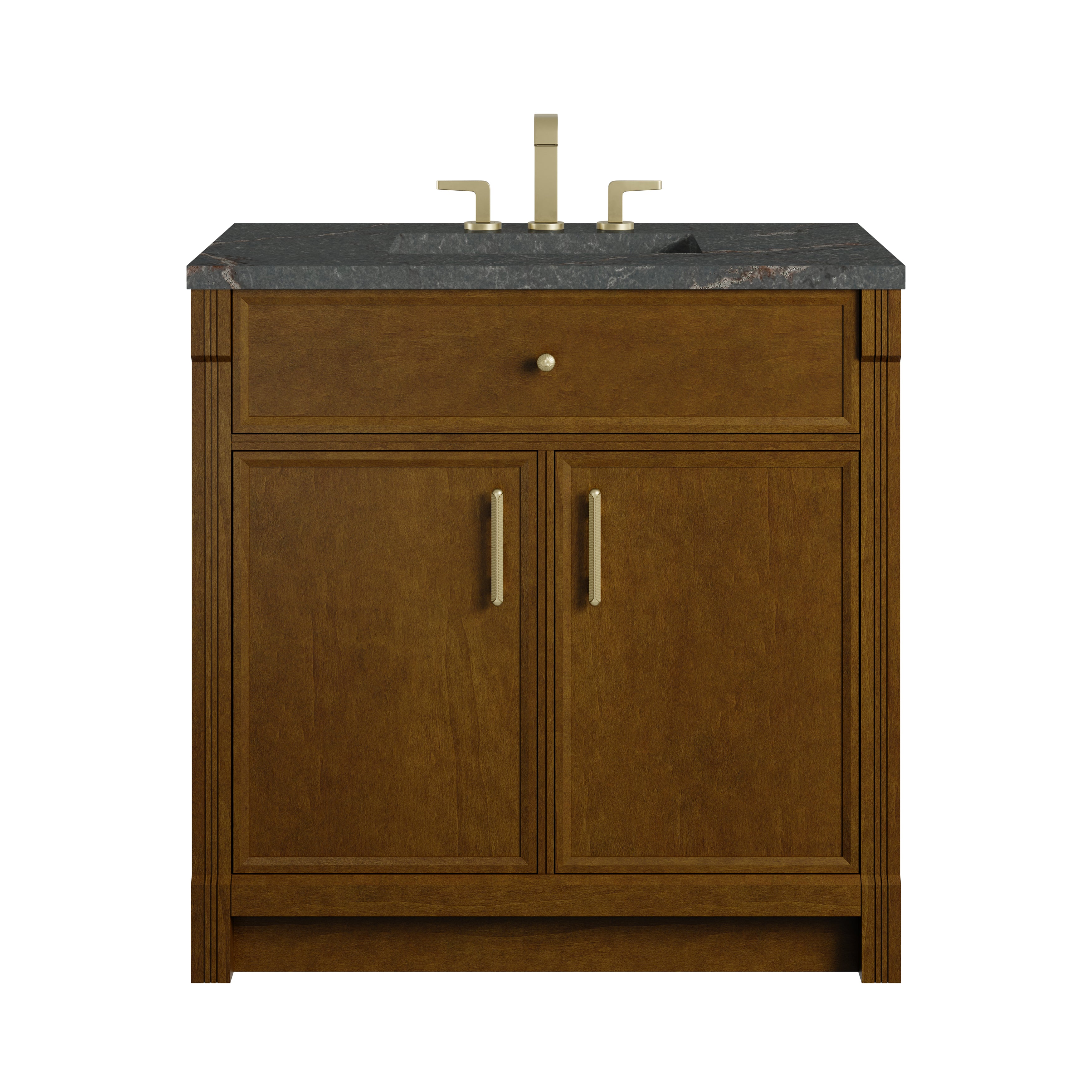 James Martin Bellshire 36" Single Vanity in Honey Oak with 3cm Countertop