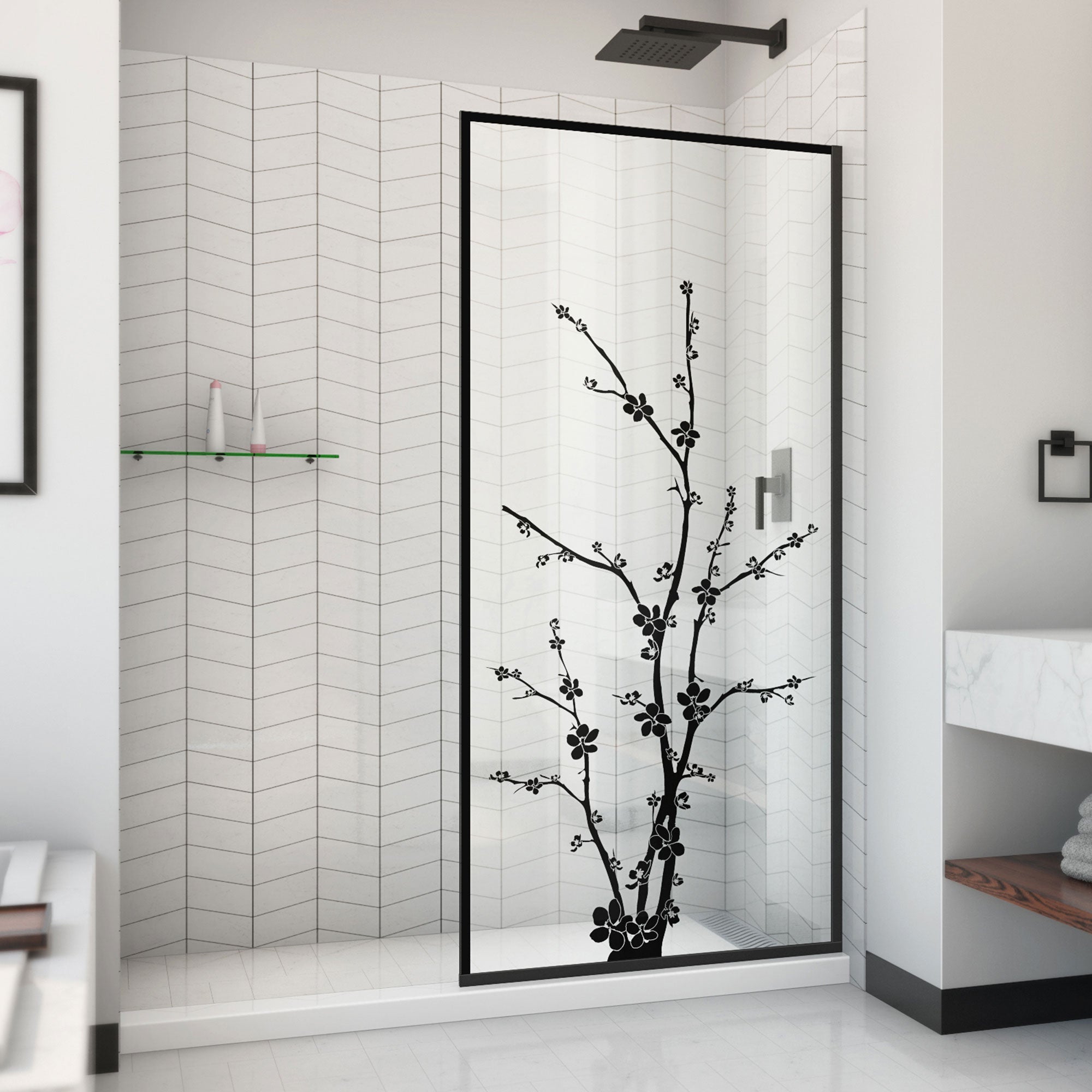 DreamLine Linea Blossom 34" W Shower Door