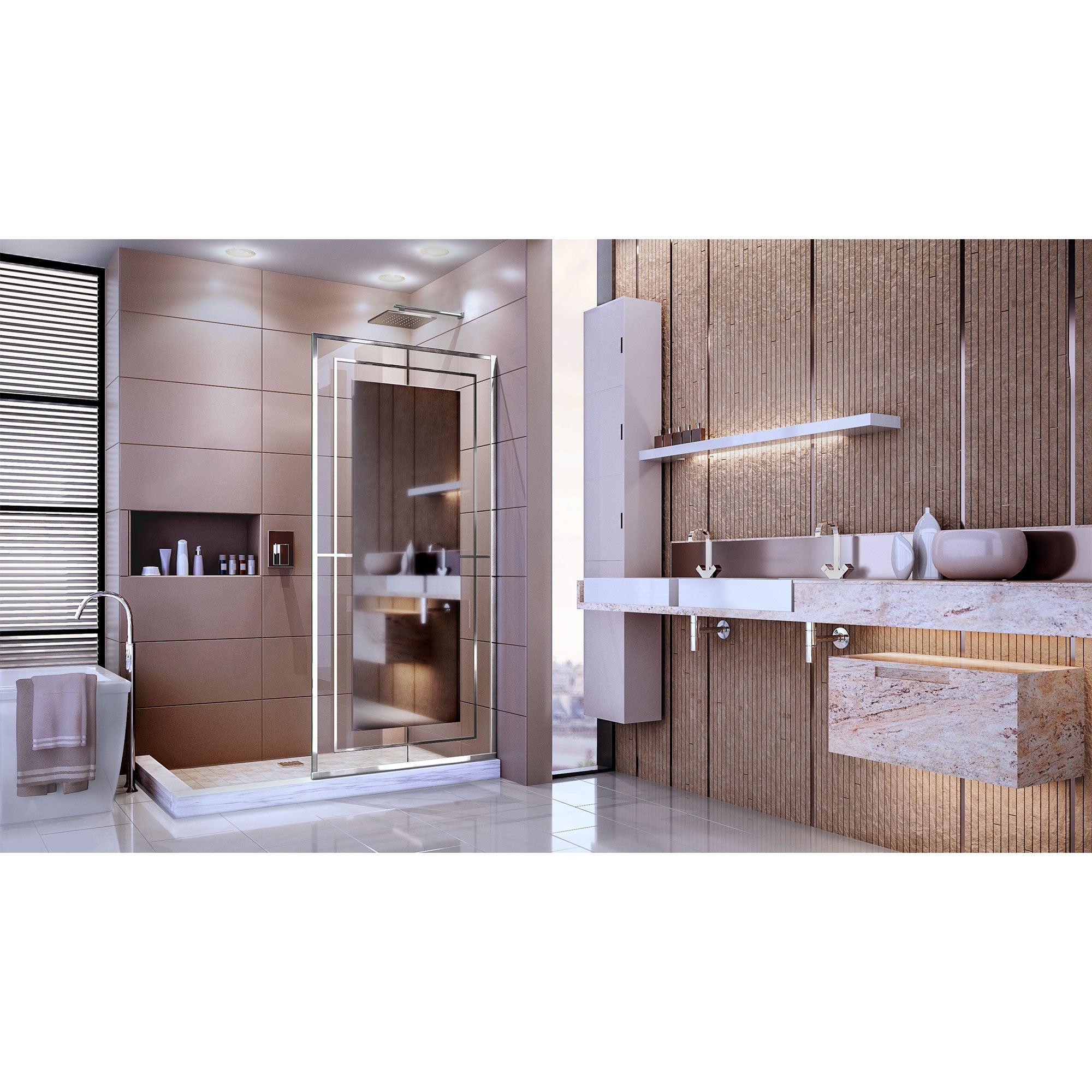 DreamLine Platinum Linea 34" W Shower Door