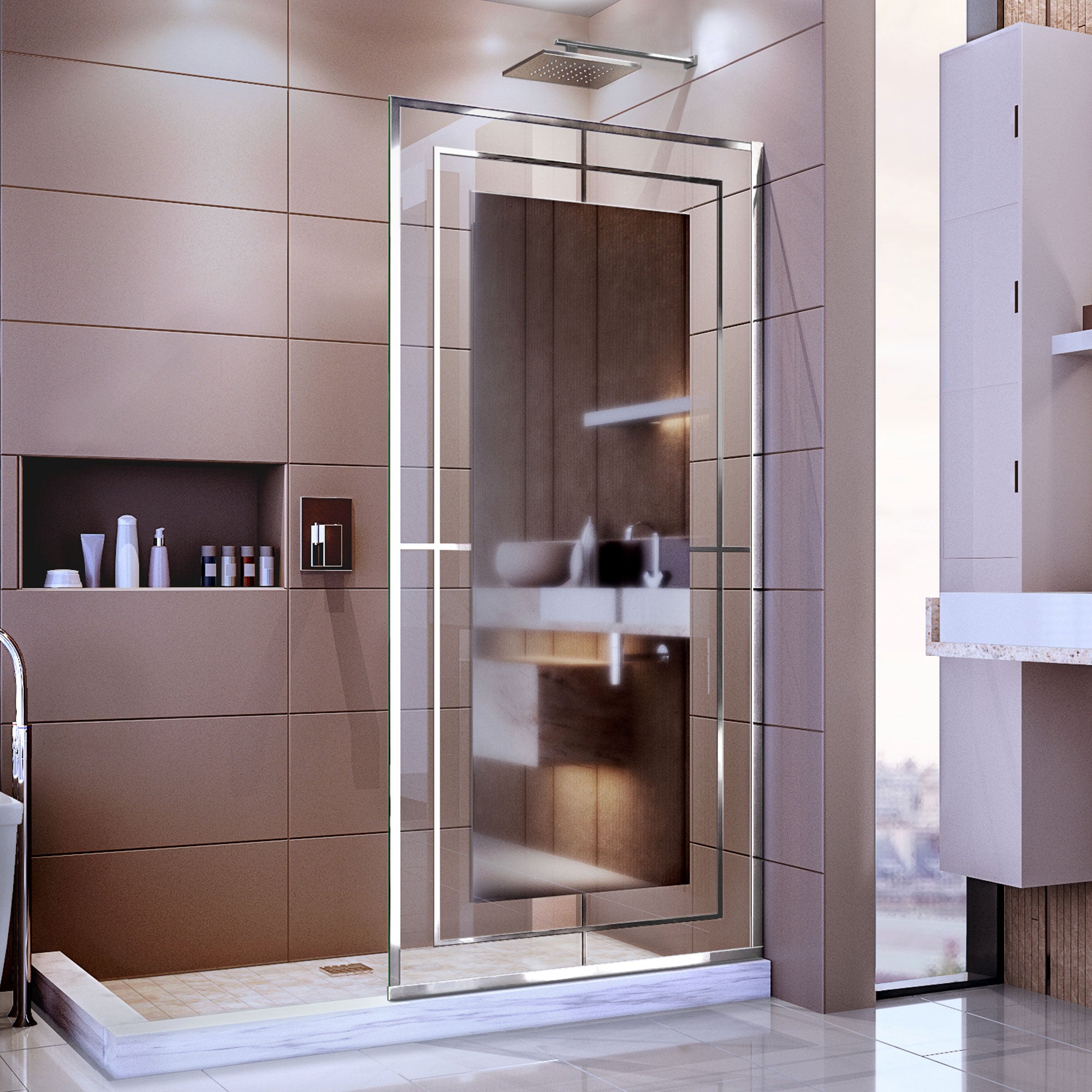 DreamLine Platinum Linea 34" W Shower Door