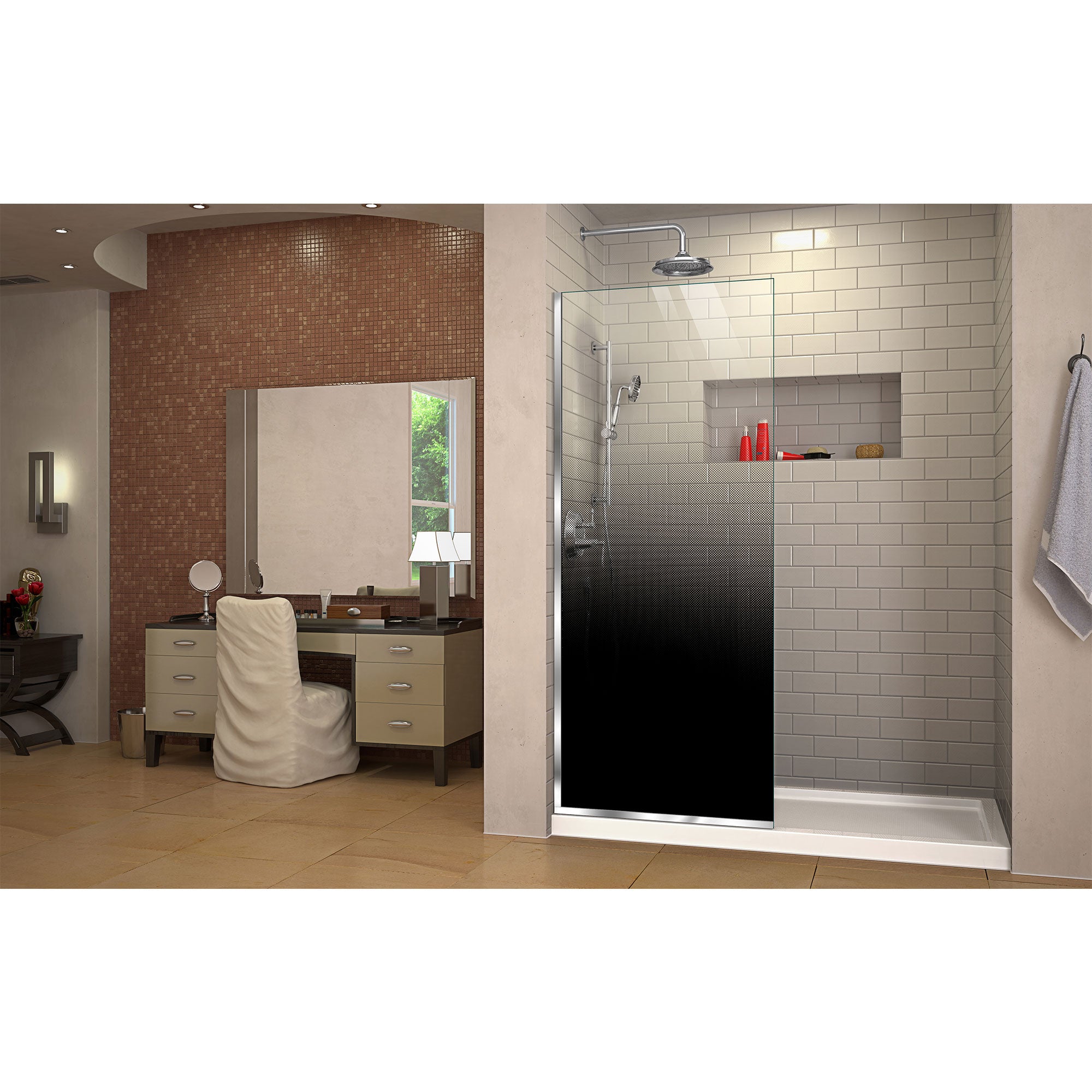 DreamLine Linea Ombre 34" W Shower Door