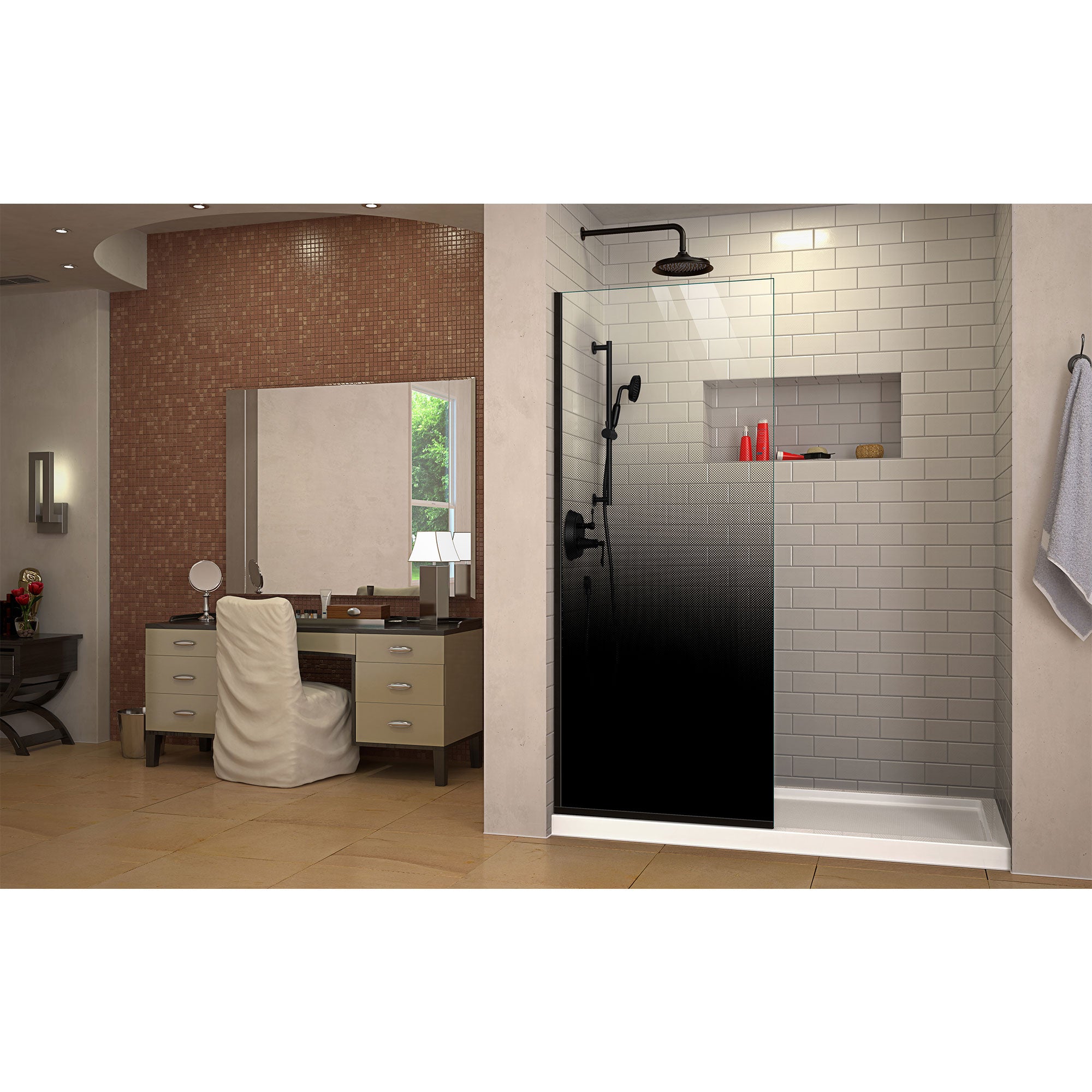 DreamLine Linea Ombre 34" W Shower Door